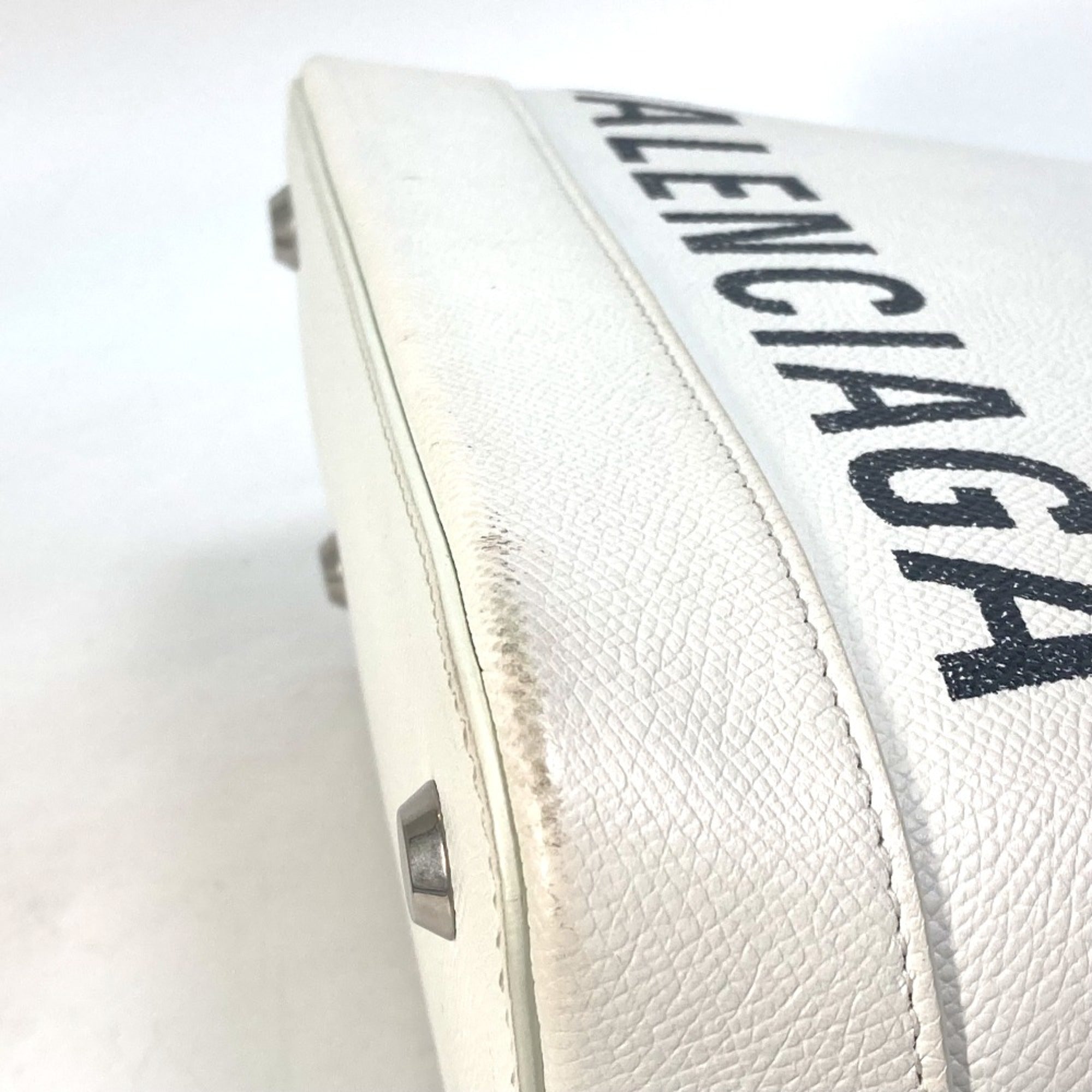 Balenciaga White Leather Handbag (Pre-Owned)