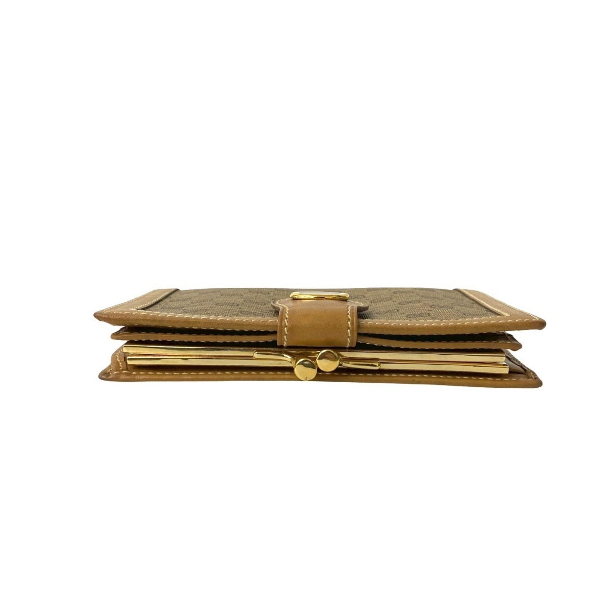 Gucci Brown Leather Pvc Wallet (Bi-Fold) (Pre-Owned)