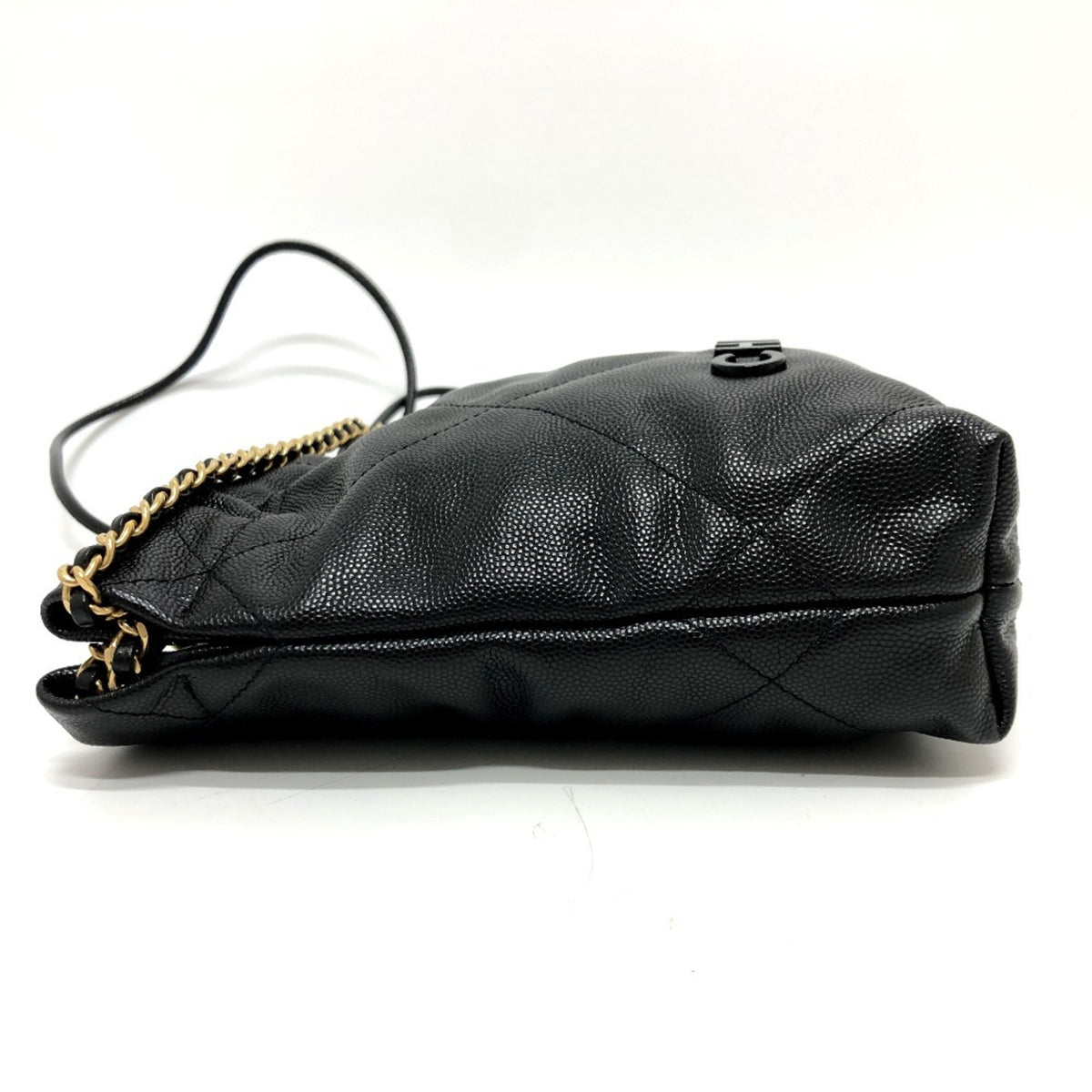 Chanel Black Grained Calfskin Shoulder Bag (Pre-Owned)