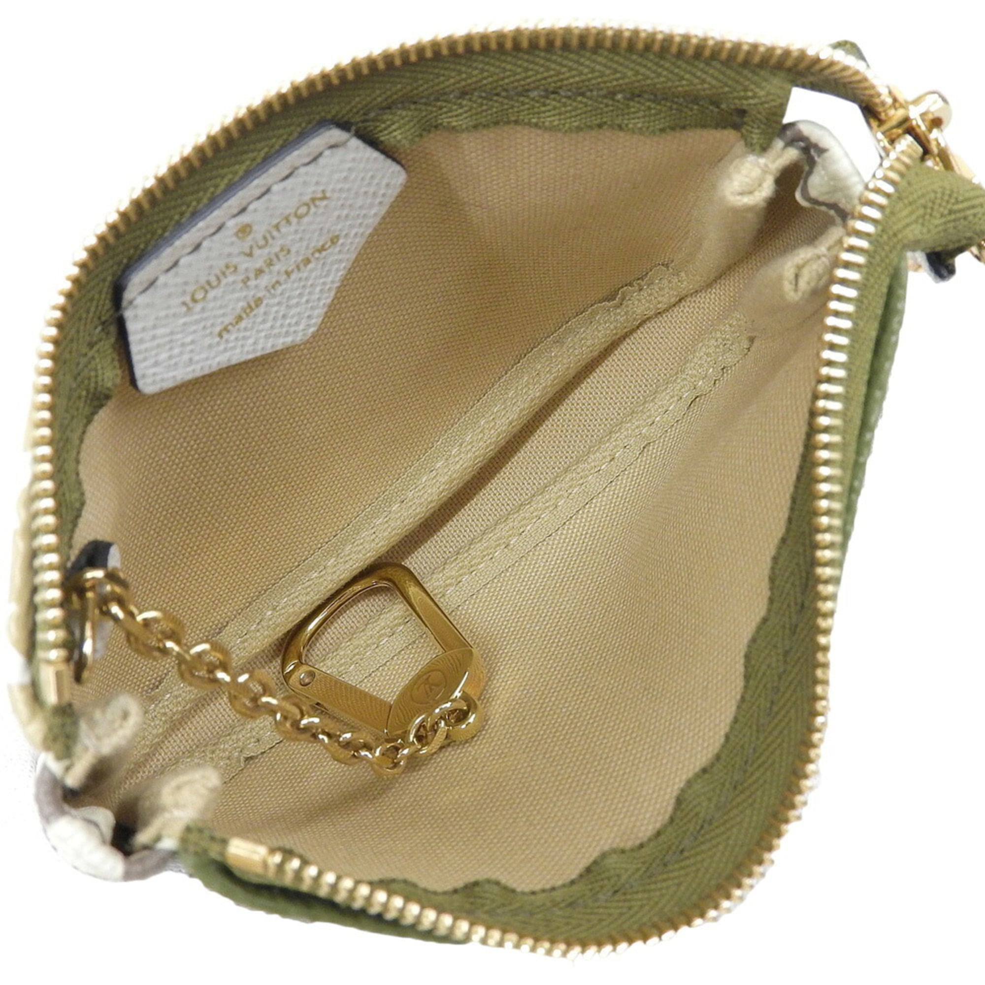 Louis Vuitton Beige Khaki Monogram Monogram Pouch (Pre-Owned)