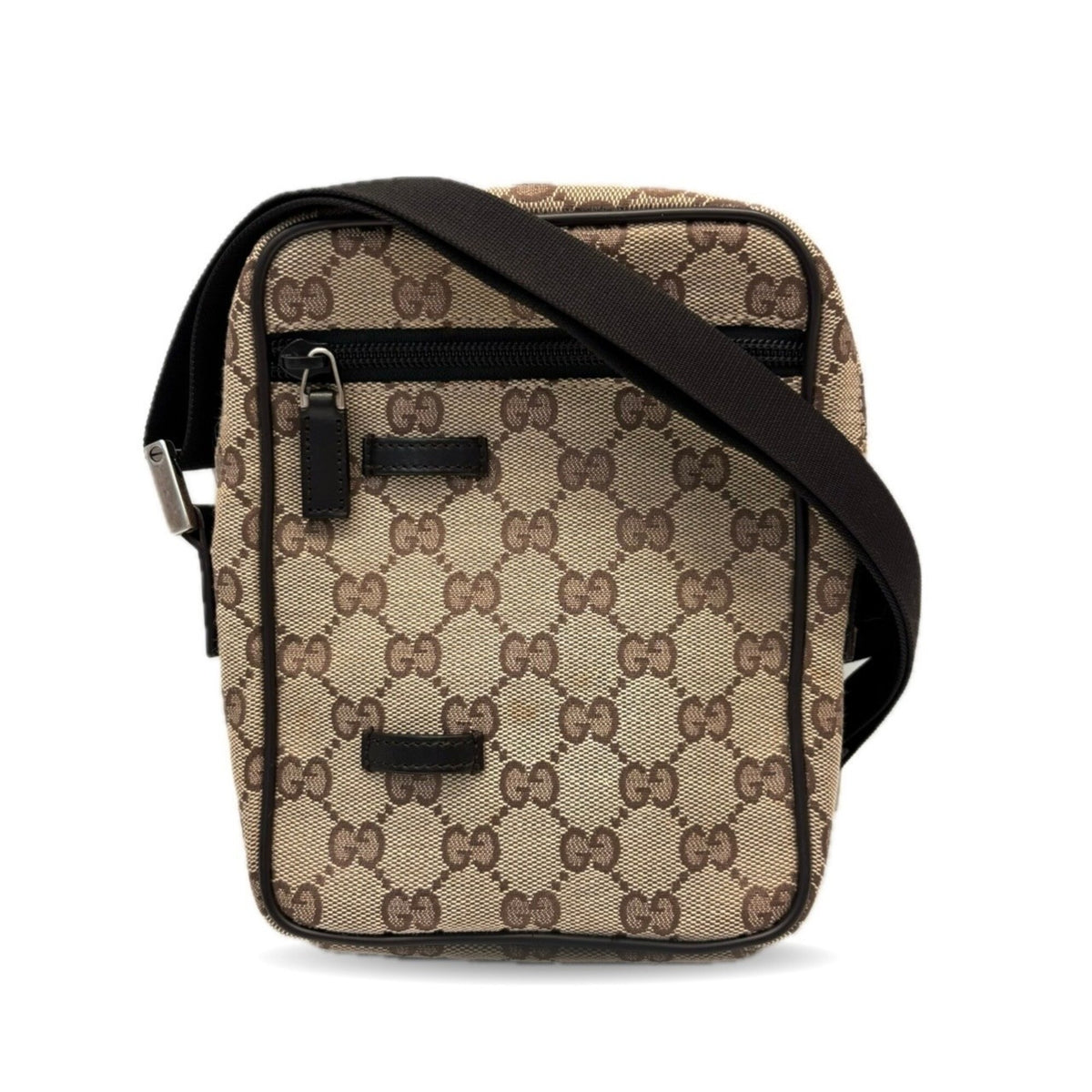 Gucci Gg Canvas Beige Gg Canvas Pochette Pouch Shoulder Bag (Pre-Owned)
