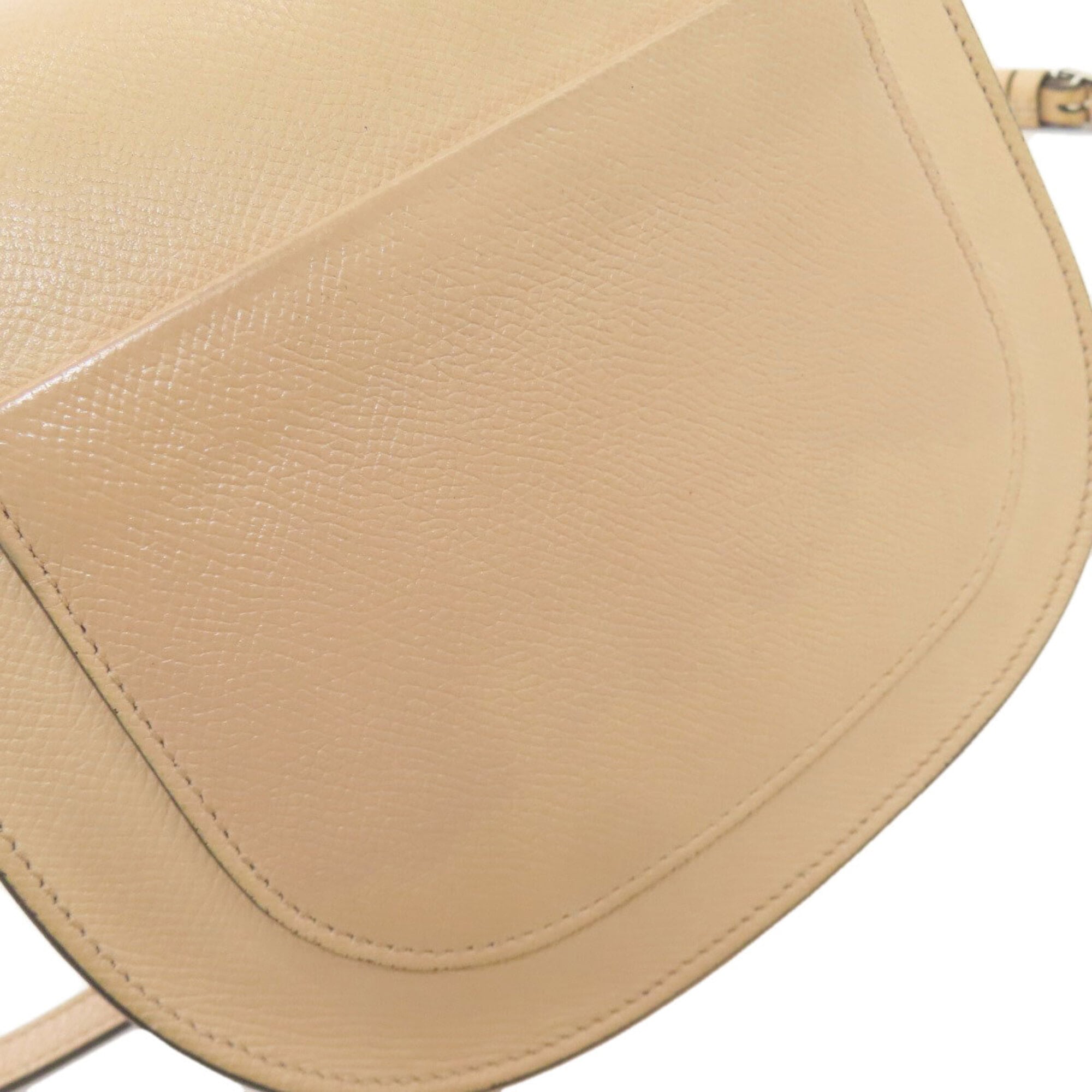 Celine Beige Leather Shoulder Bag (Pre-Owned)