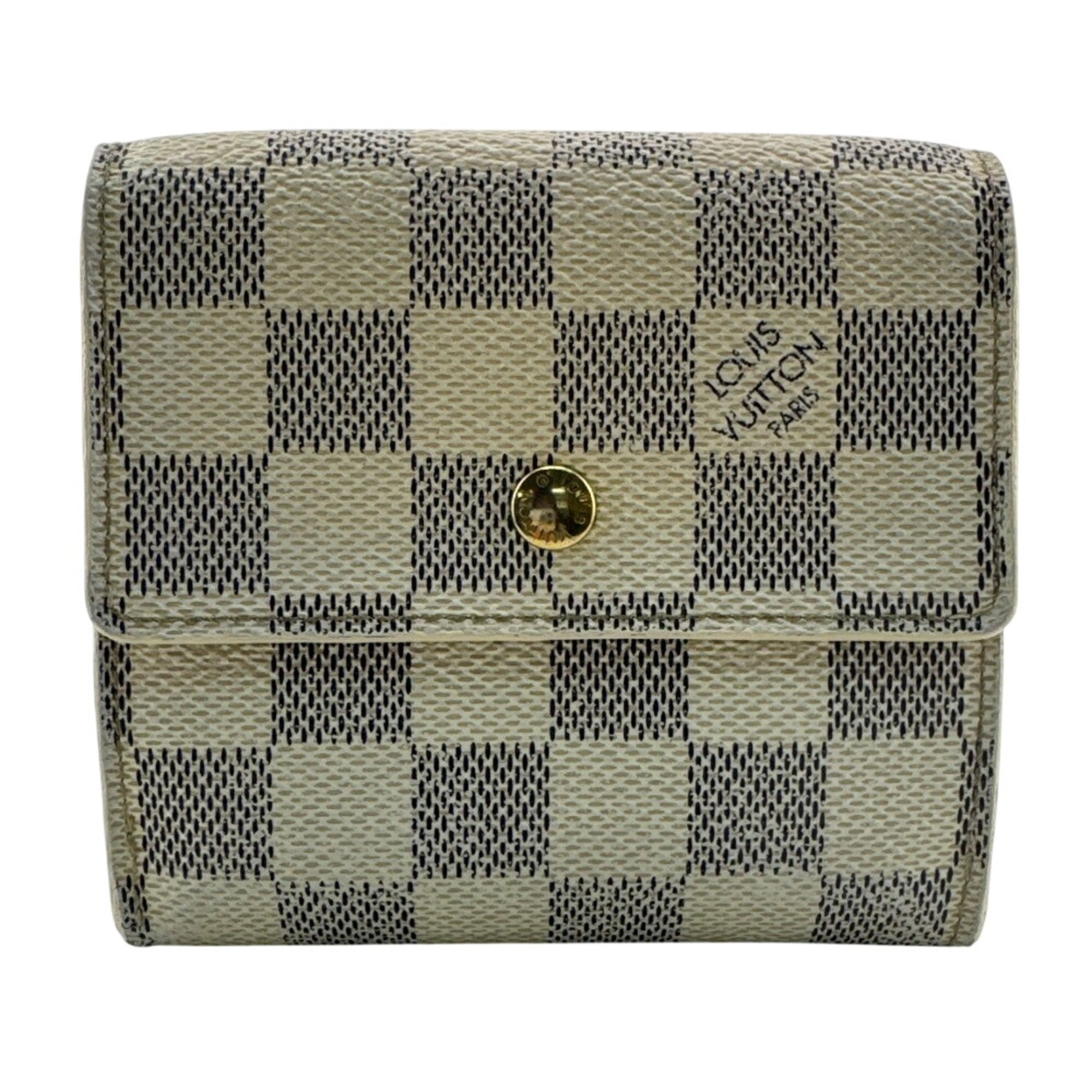 Louis Vuitton Galle White Leather Wallet (Bi-Fold) (Pre-Owned)