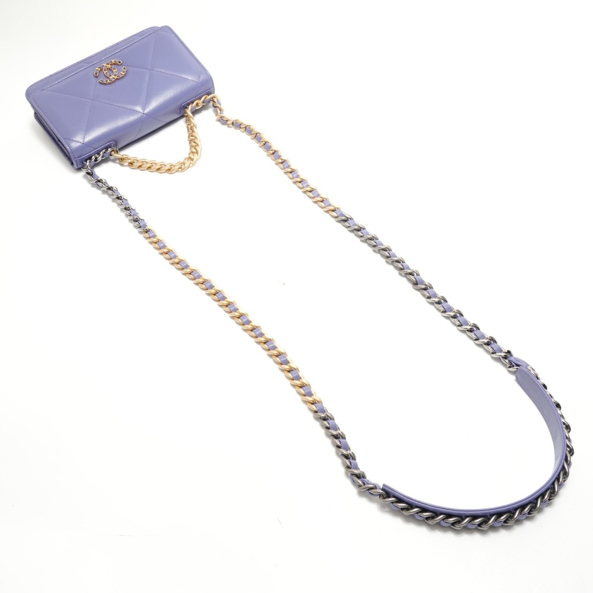 Chanel Matelasse Purple Shoulder Bag (Pre-Owned)
