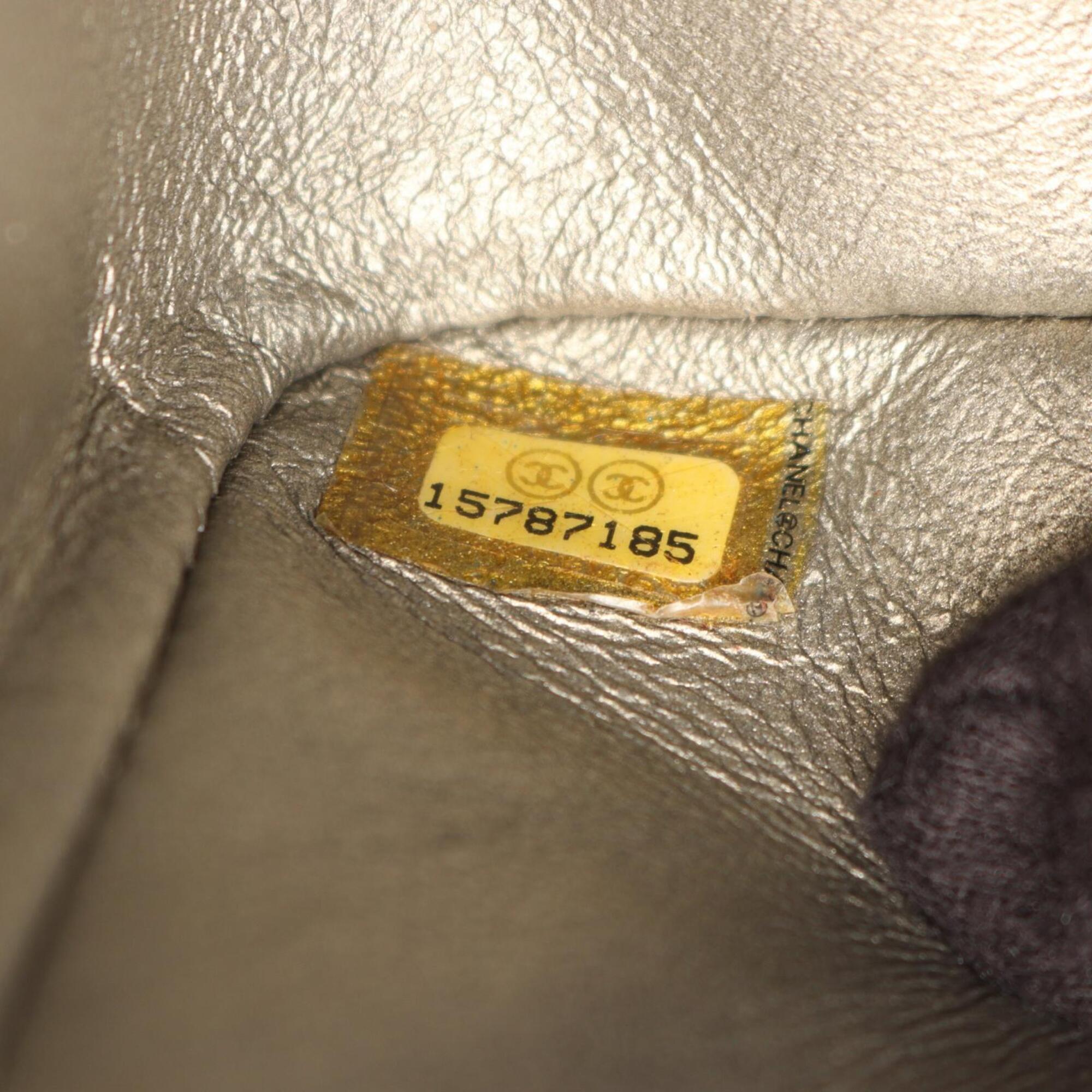 Chanel Beige Leather Handbag Shoulder Bag (Pre-Owned)