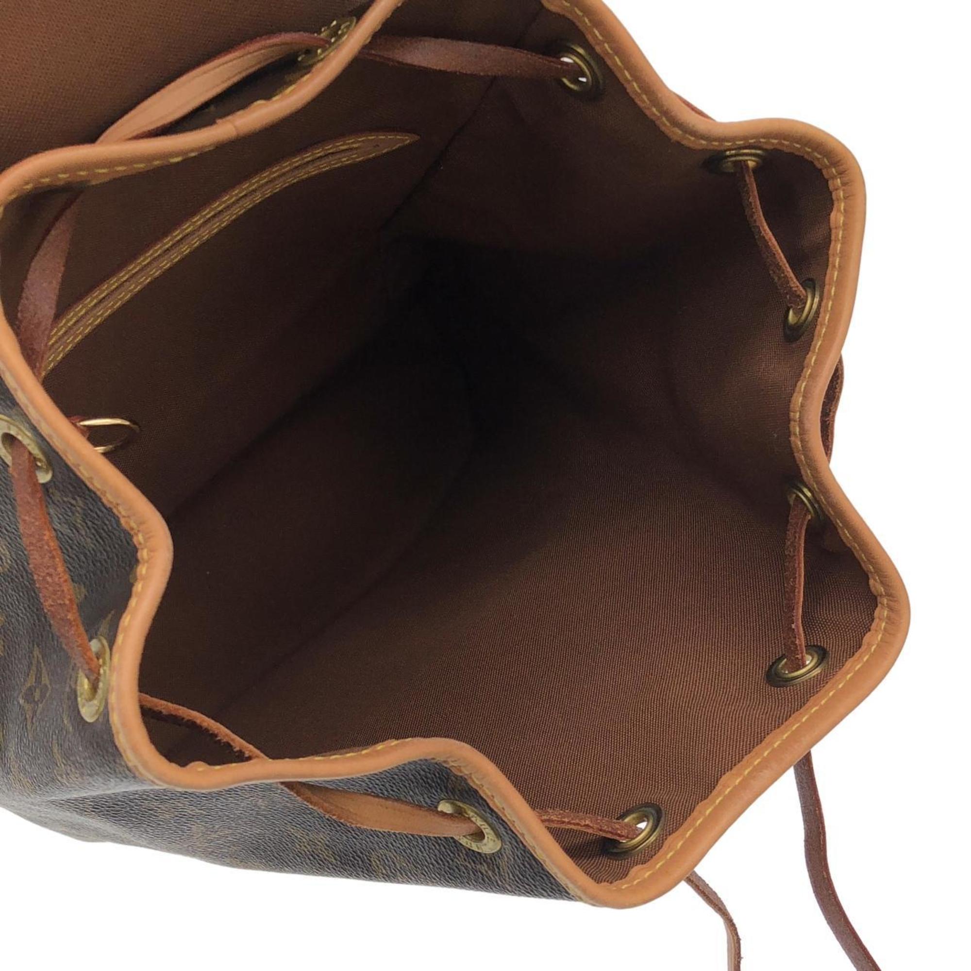 Louis Vuitton Marron Coated Canvas Backpack (Pre-Owned)