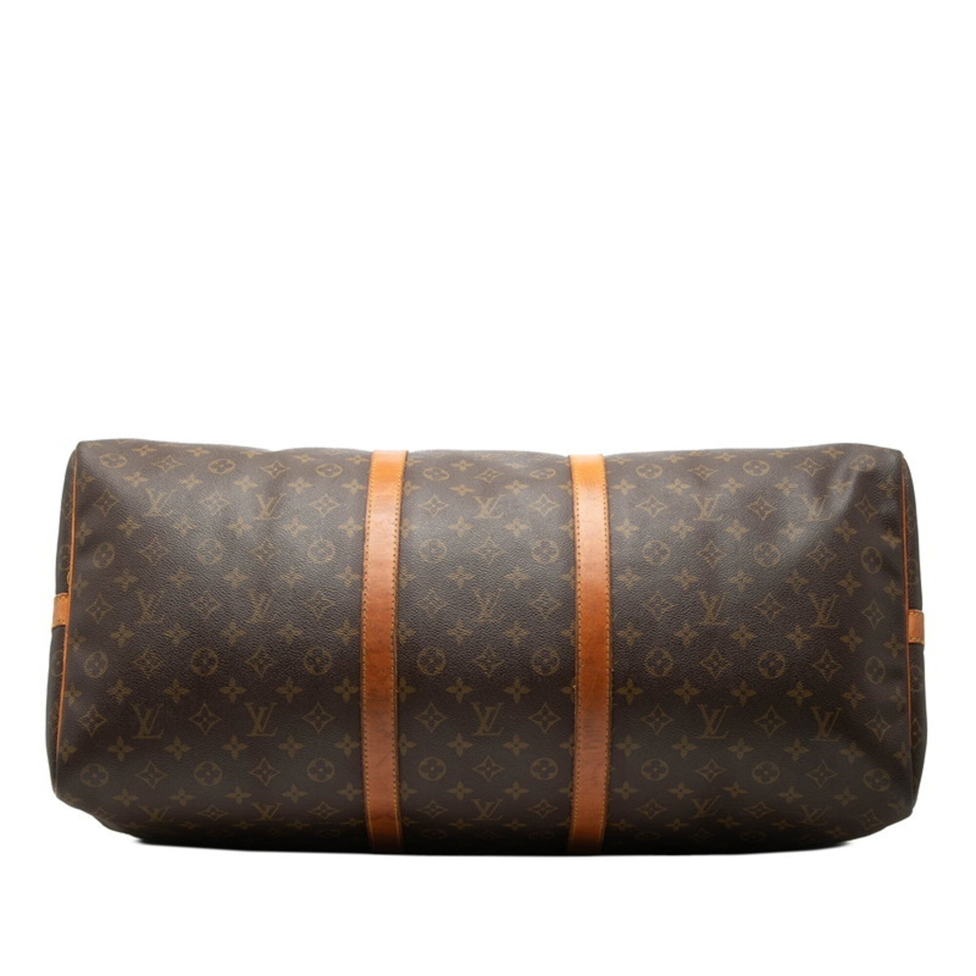 Louis Vuitton Monogram Brown Pvc Leather Boston Bag Shoulder Bag (Pre-Owned)