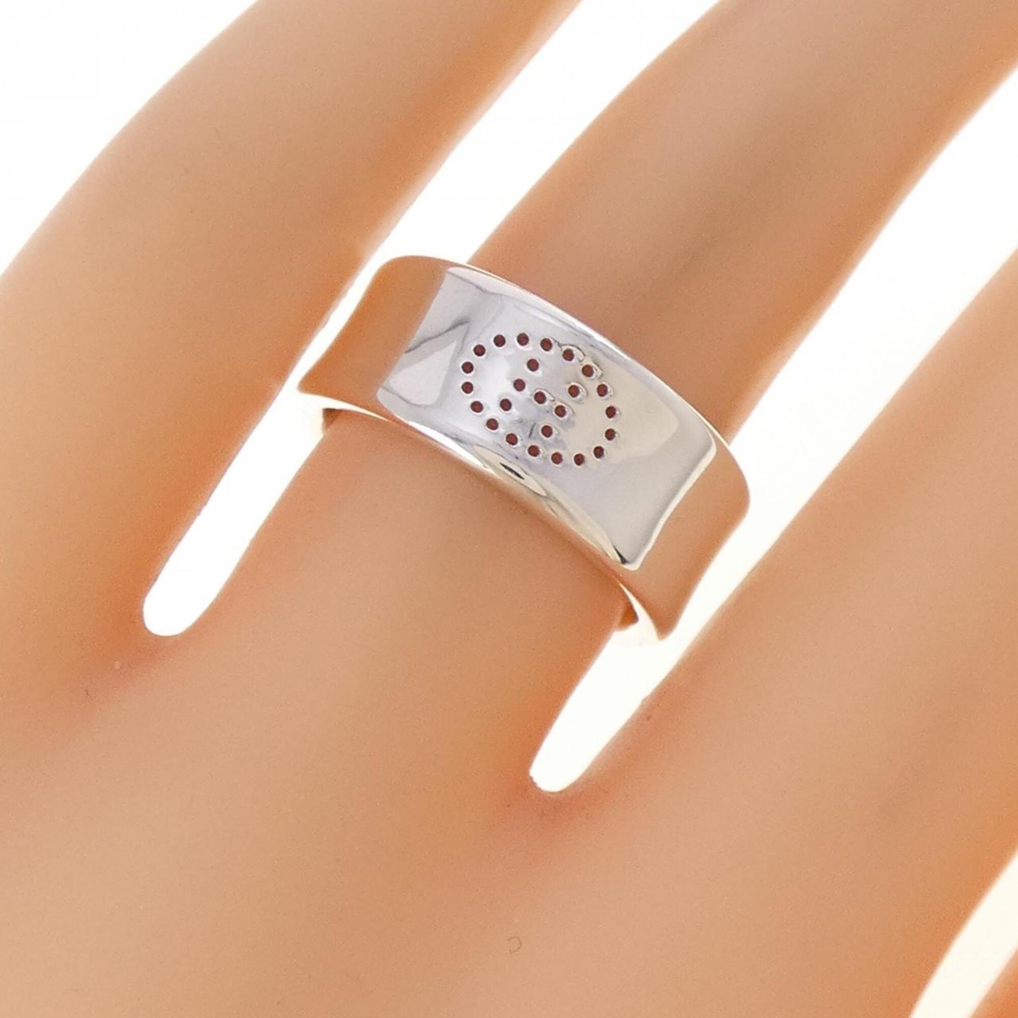 Hermes Silver 925 Band Ring (Pre-Owned)