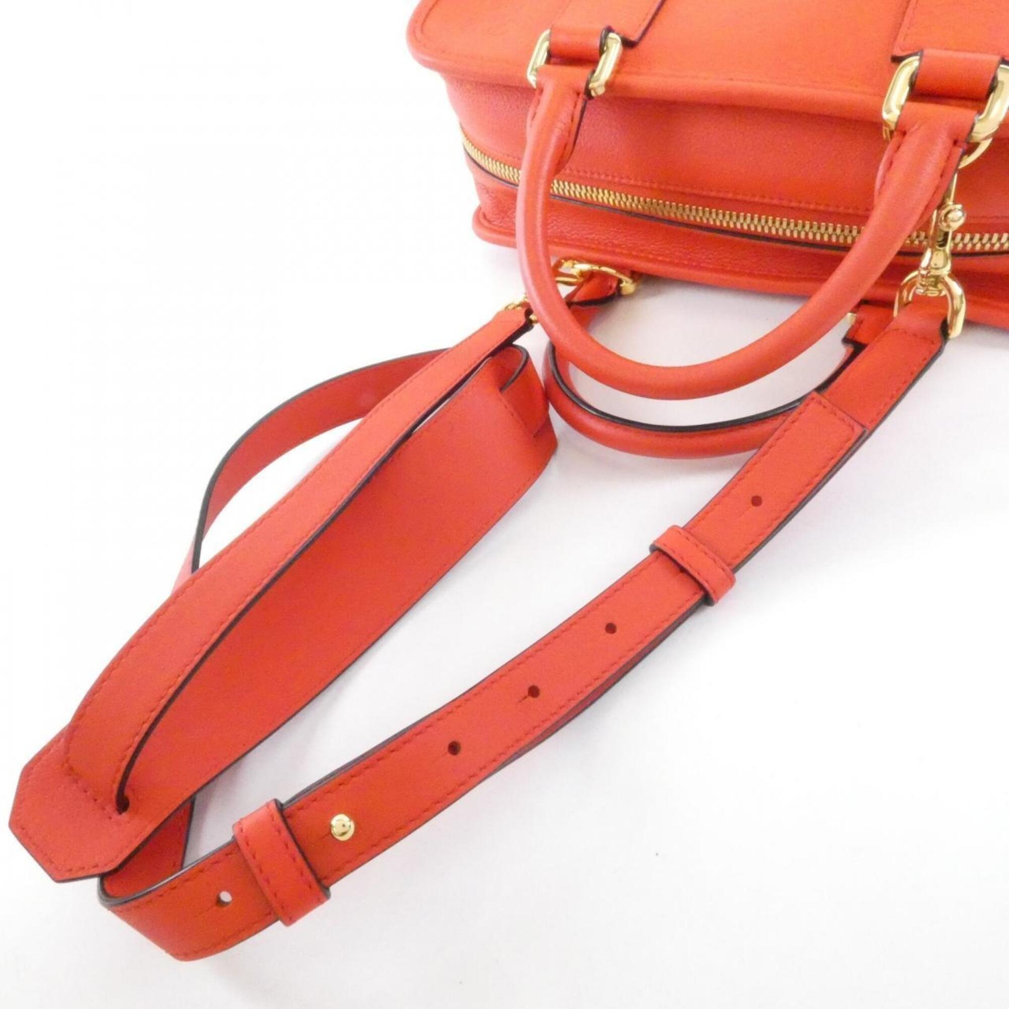 Loewe Red Color Leather Handbag (Pre-Owned)
