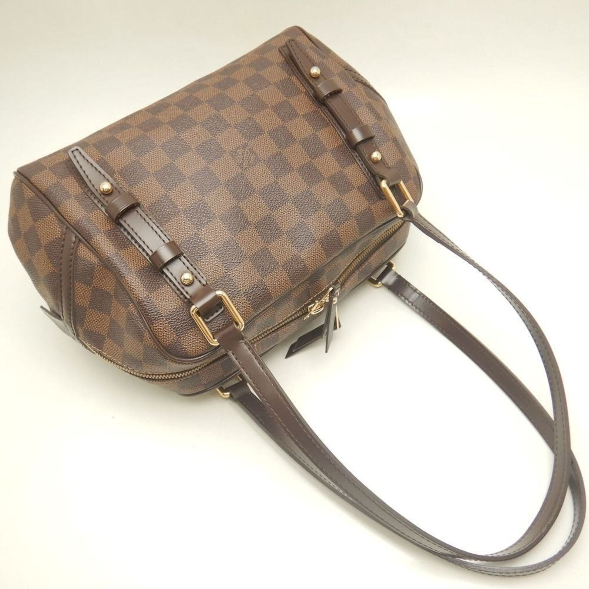 Louis Vuitton Damier Canvas Ebene Damier Canvas Shoulder Bag (Pre-Owned)