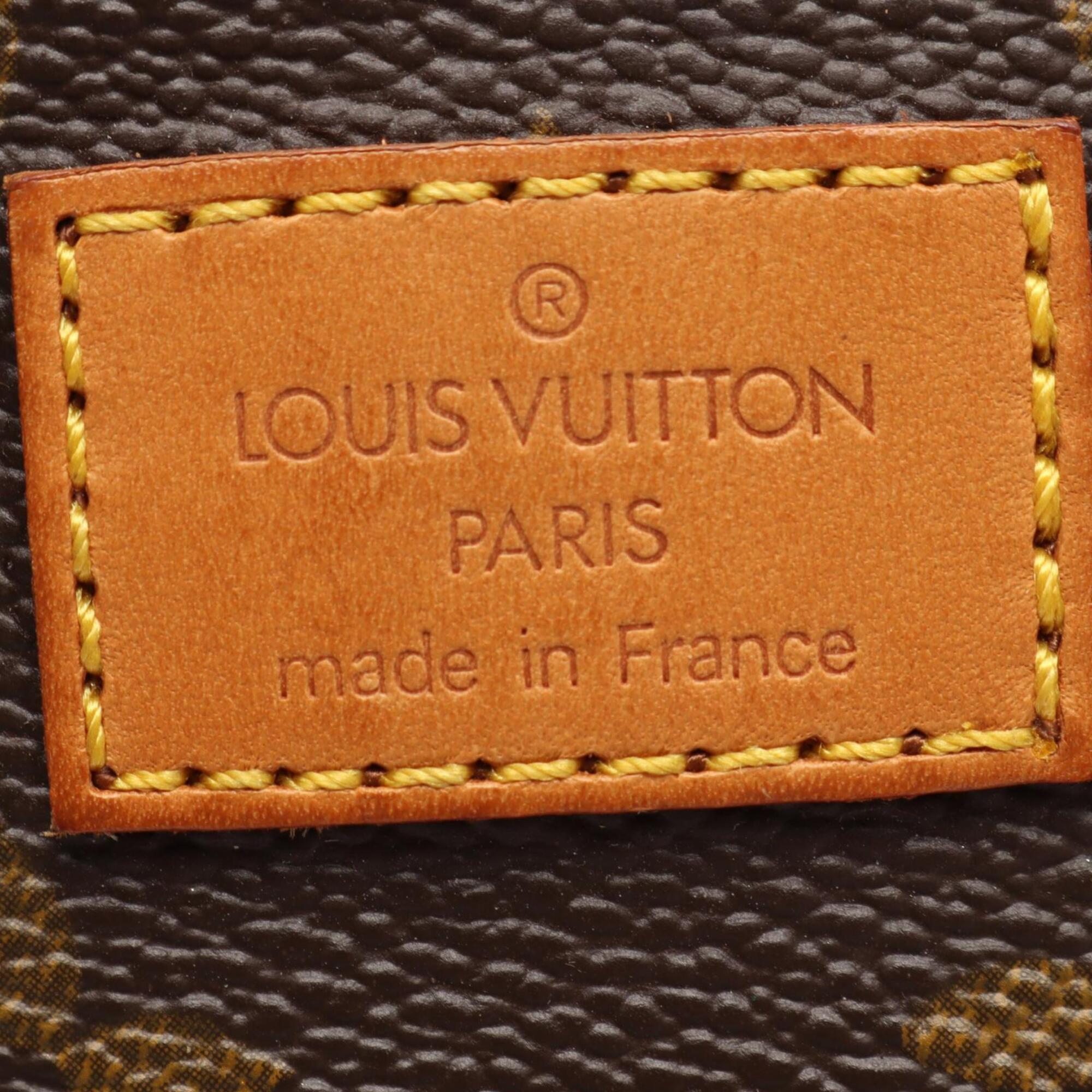Louis Vuitton Monogram Brown Coated Canvas Leather Shoulder Bag (Pre-Owned)