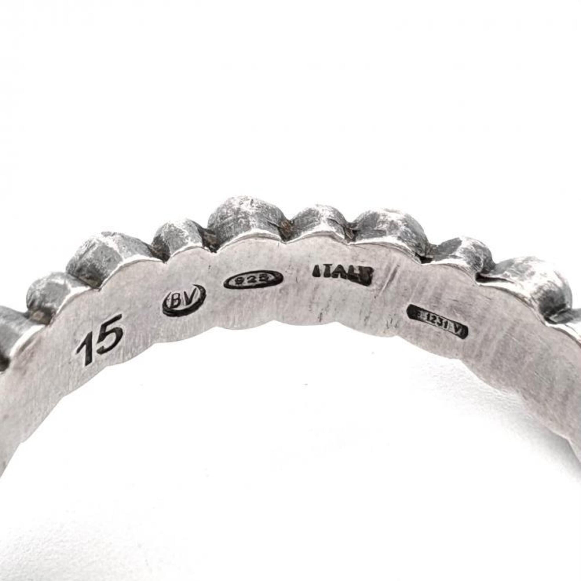 Bottega Veneta Silver Silver 925 Band Ring (Pre-Owned)