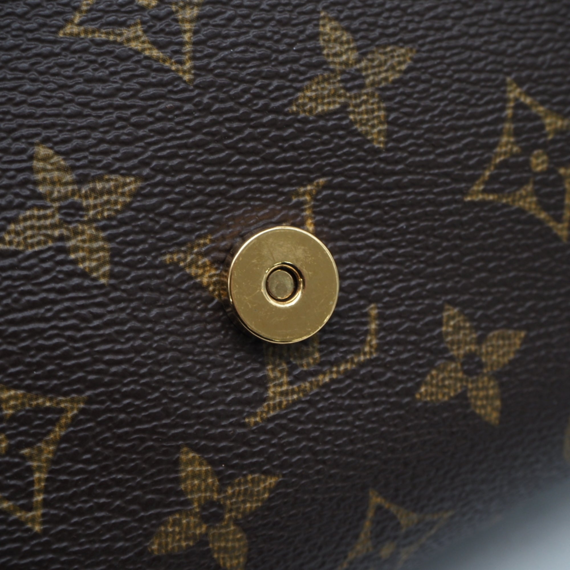 Louis Vuitton Brown Coated Canvas Leather Shoulder Bag (Pre-Owned)
