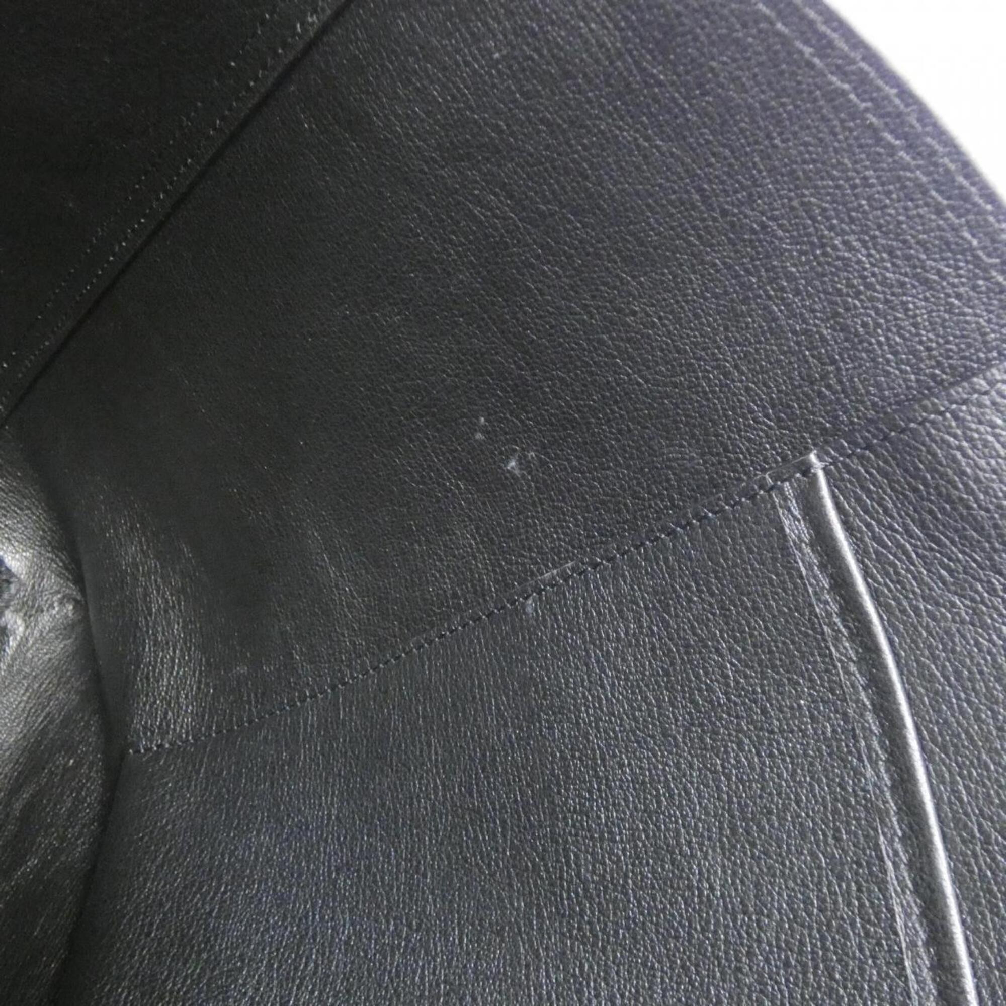 Louis Vuitton Black Leather Handbag Pouch (Pre-Owned)