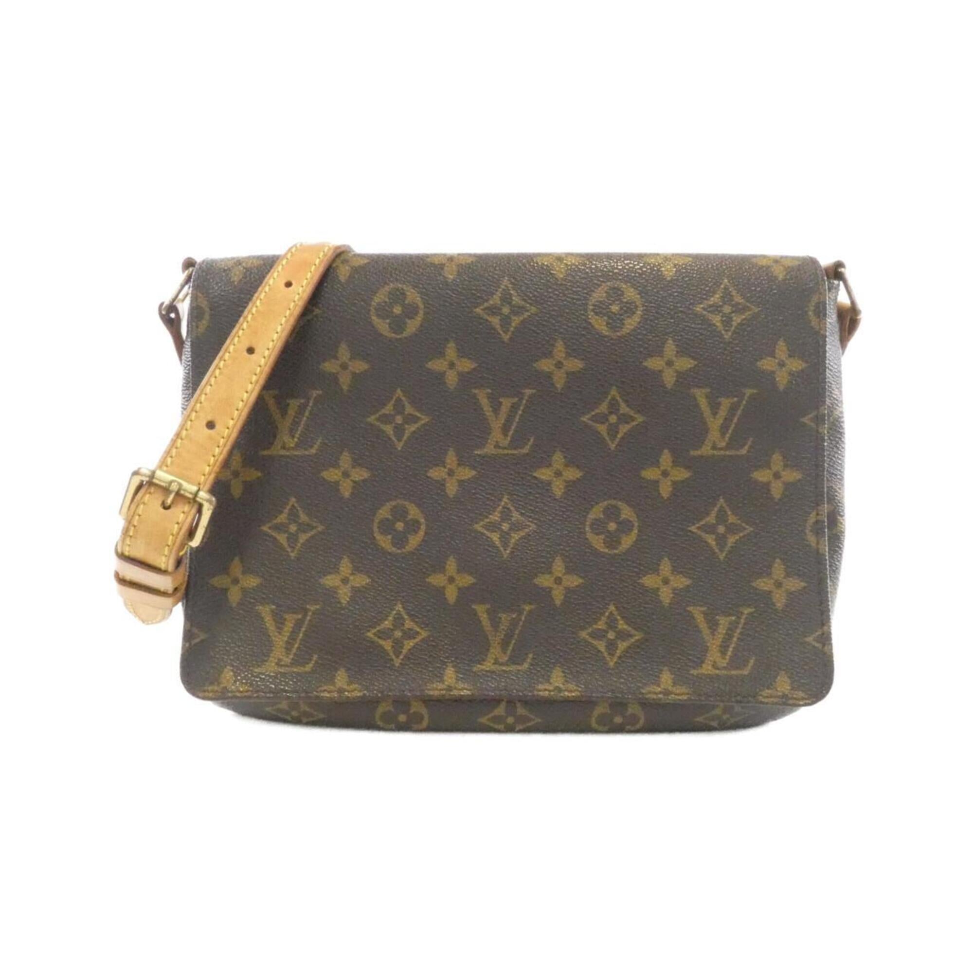 Louis Vuitton Marron Coated Canvas Shoulder Bag (Pre-Owned)