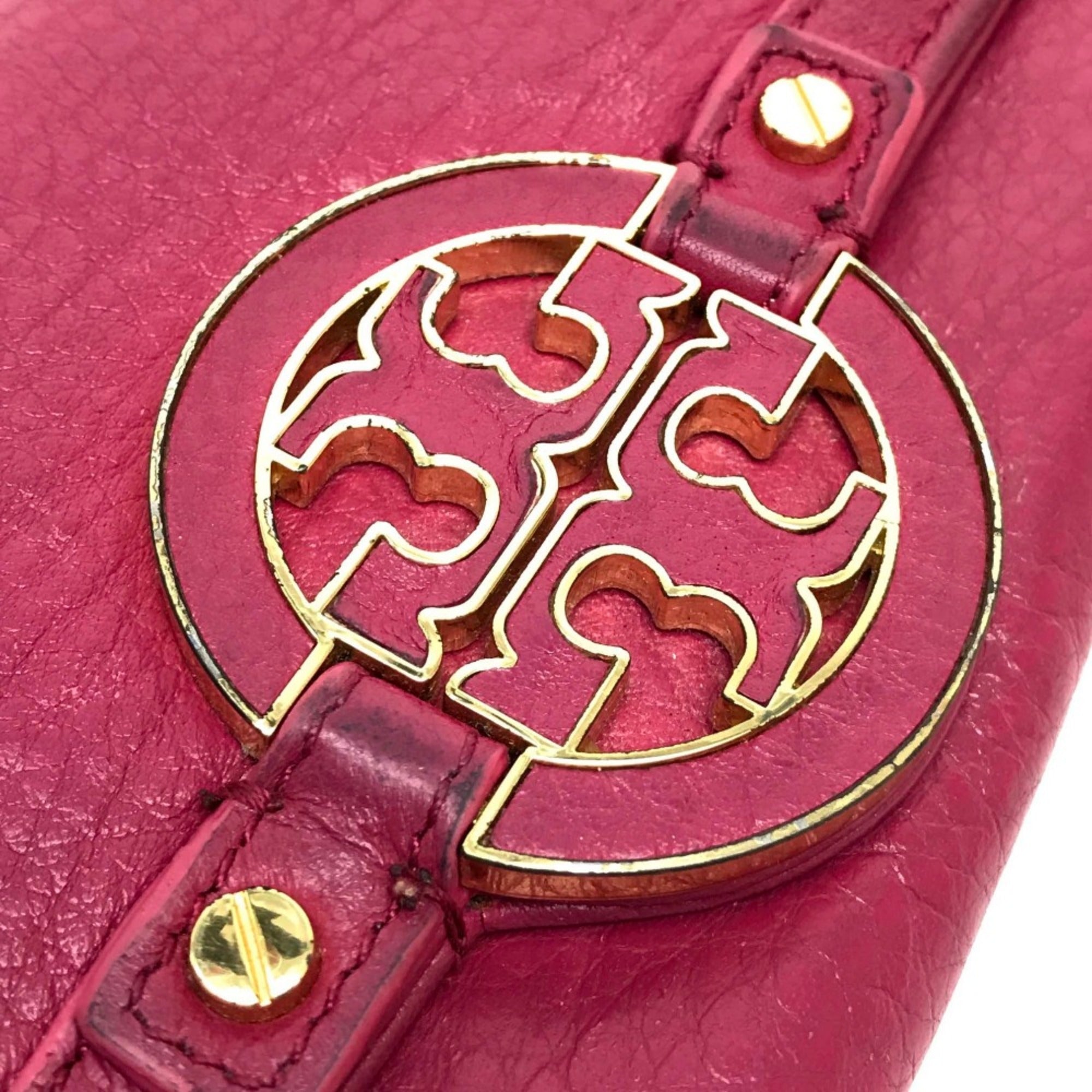 Tory Burch Pink Leather Wallet (Bi-Fold) (Pre-Owned)