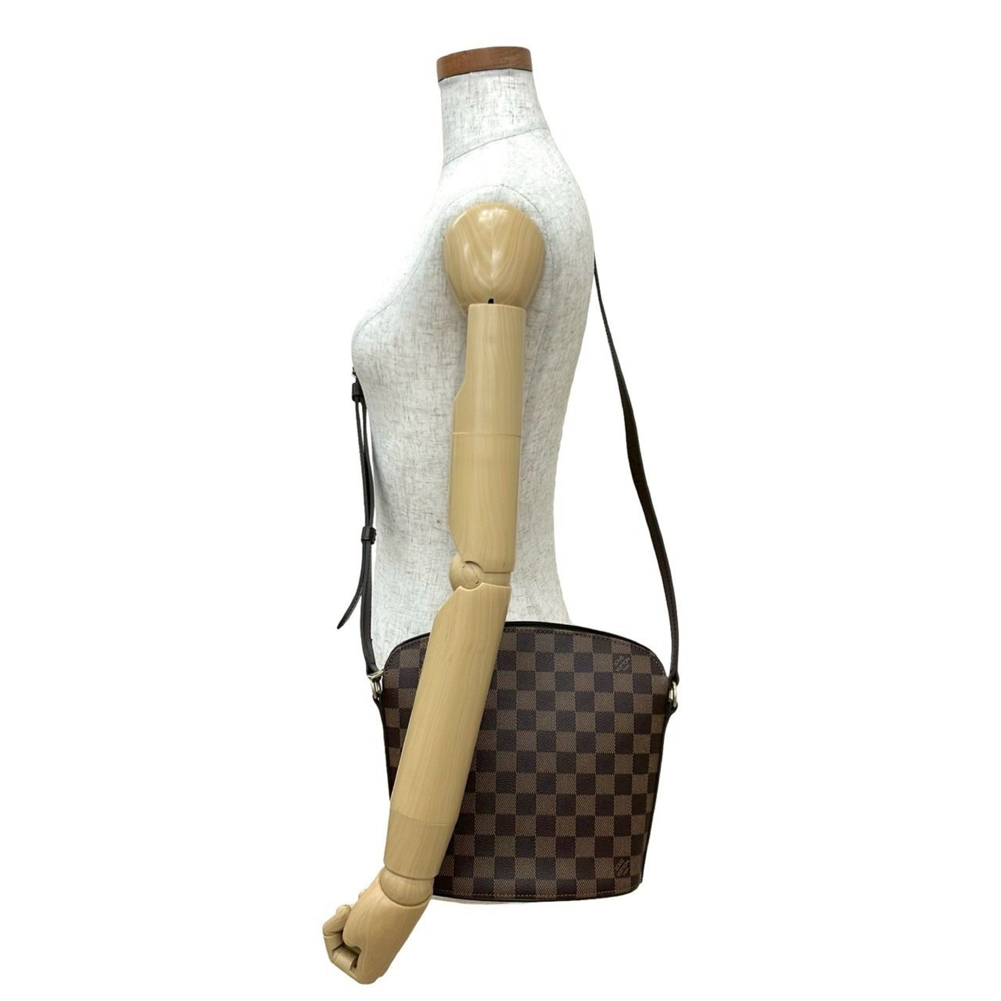 Louis Vuitton Brown Leather Pvc Pochette Shoulder Bag (Pre-Owned)