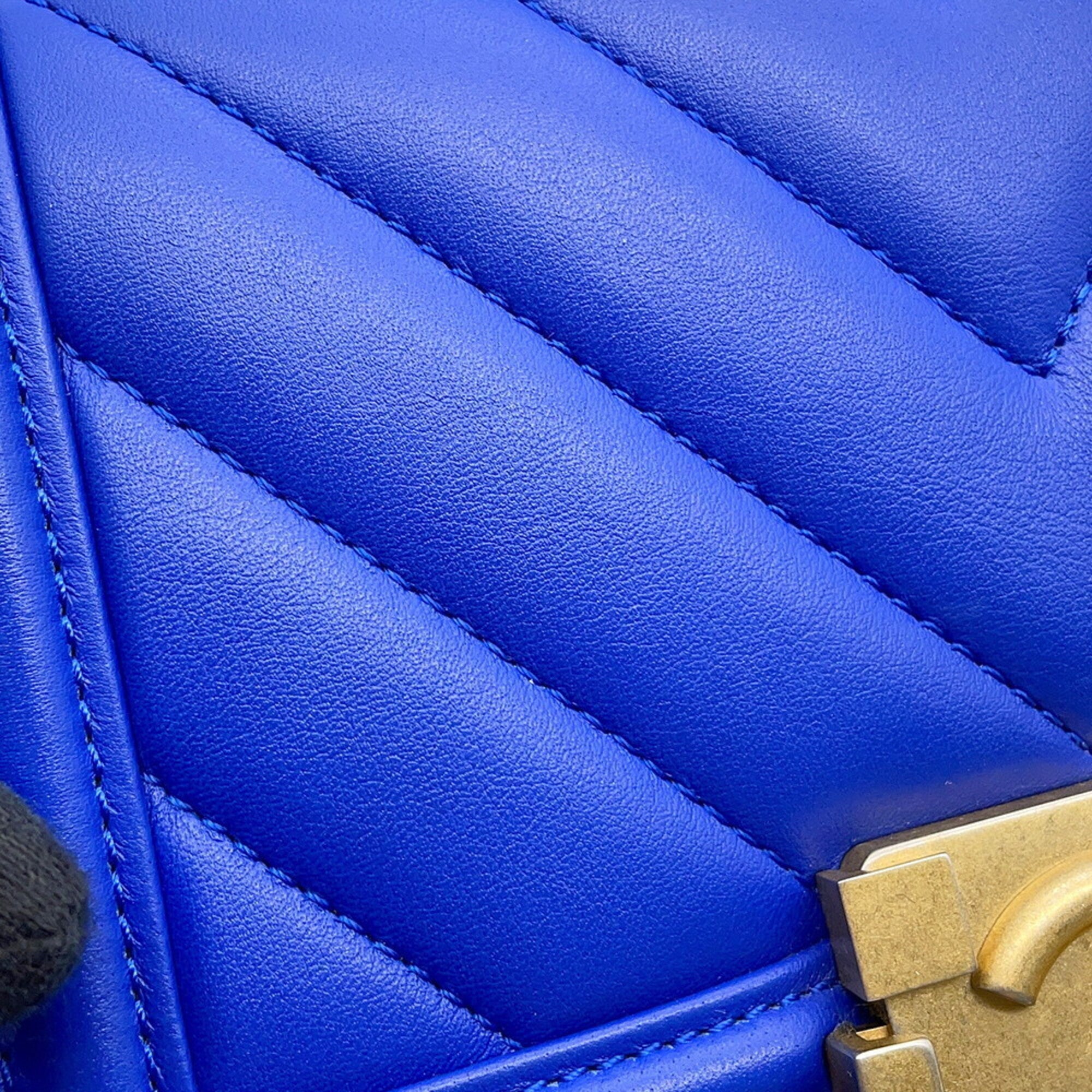 Chanel Blue Handbag Shoulder Bag (Pre-Owned)