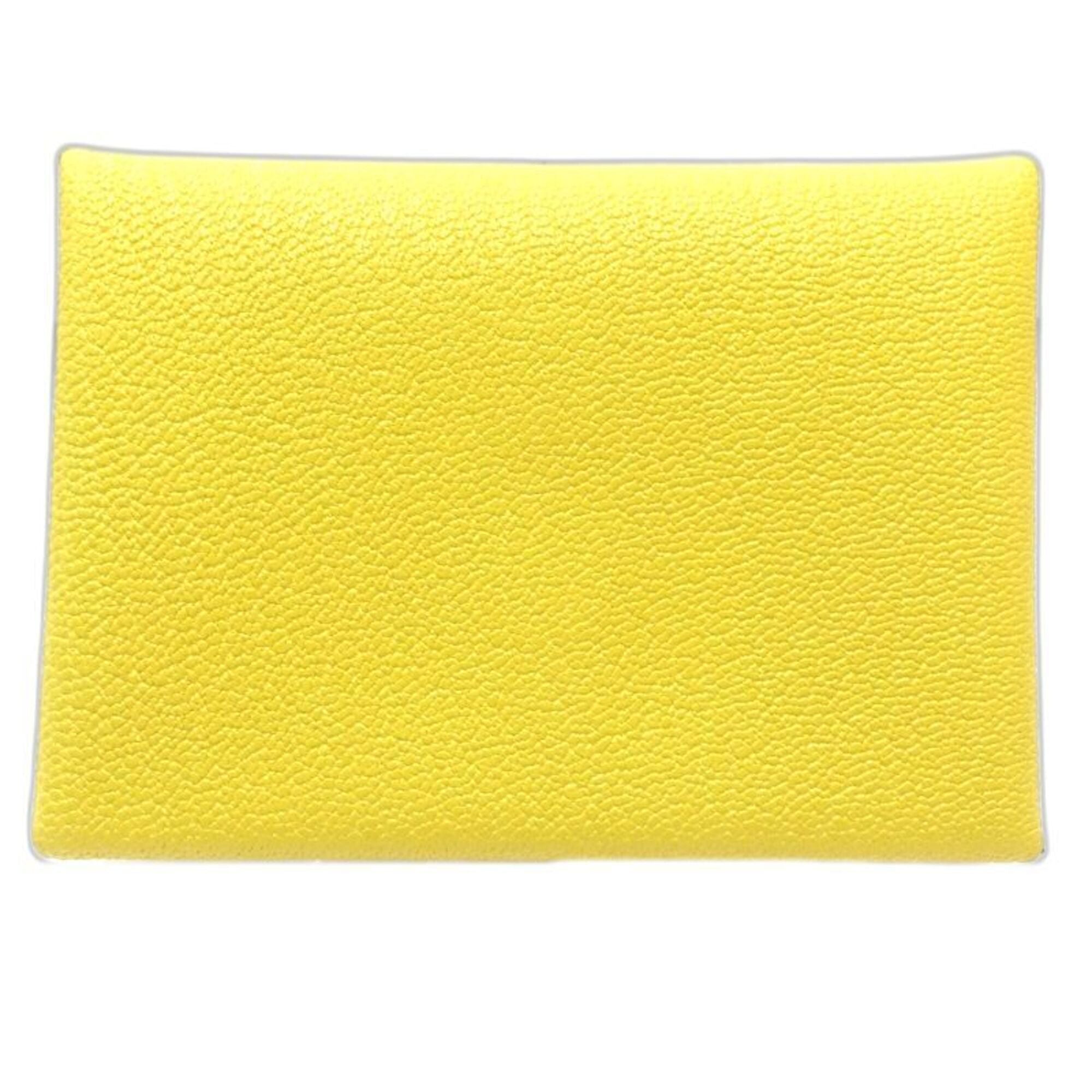 Hermes Jaune Yellow Epsom Leather Coin Purse/Coin Case (Pre-Owned)