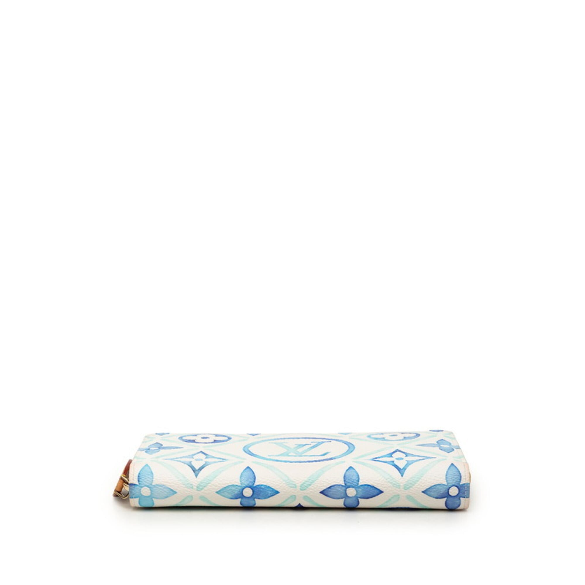 Louis Vuitton Blue White Pvc Leather Long Wallet (Bi-Fold) (Pre-Owned)