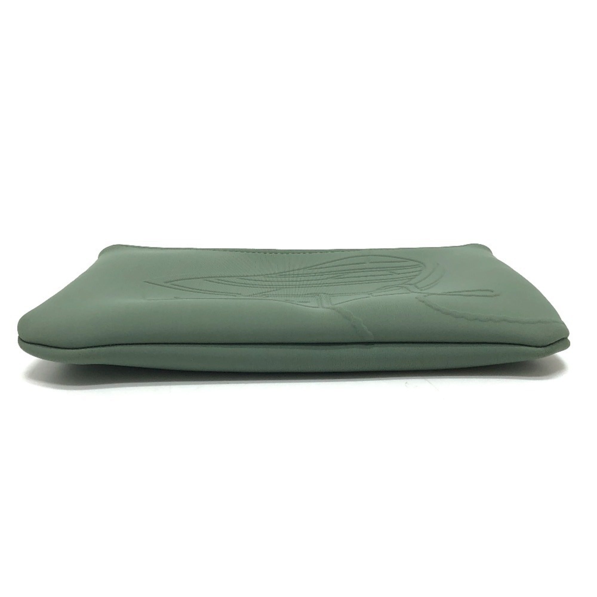 Hermes Khaki Nylon Handbag Pouch (Pre-Owned)