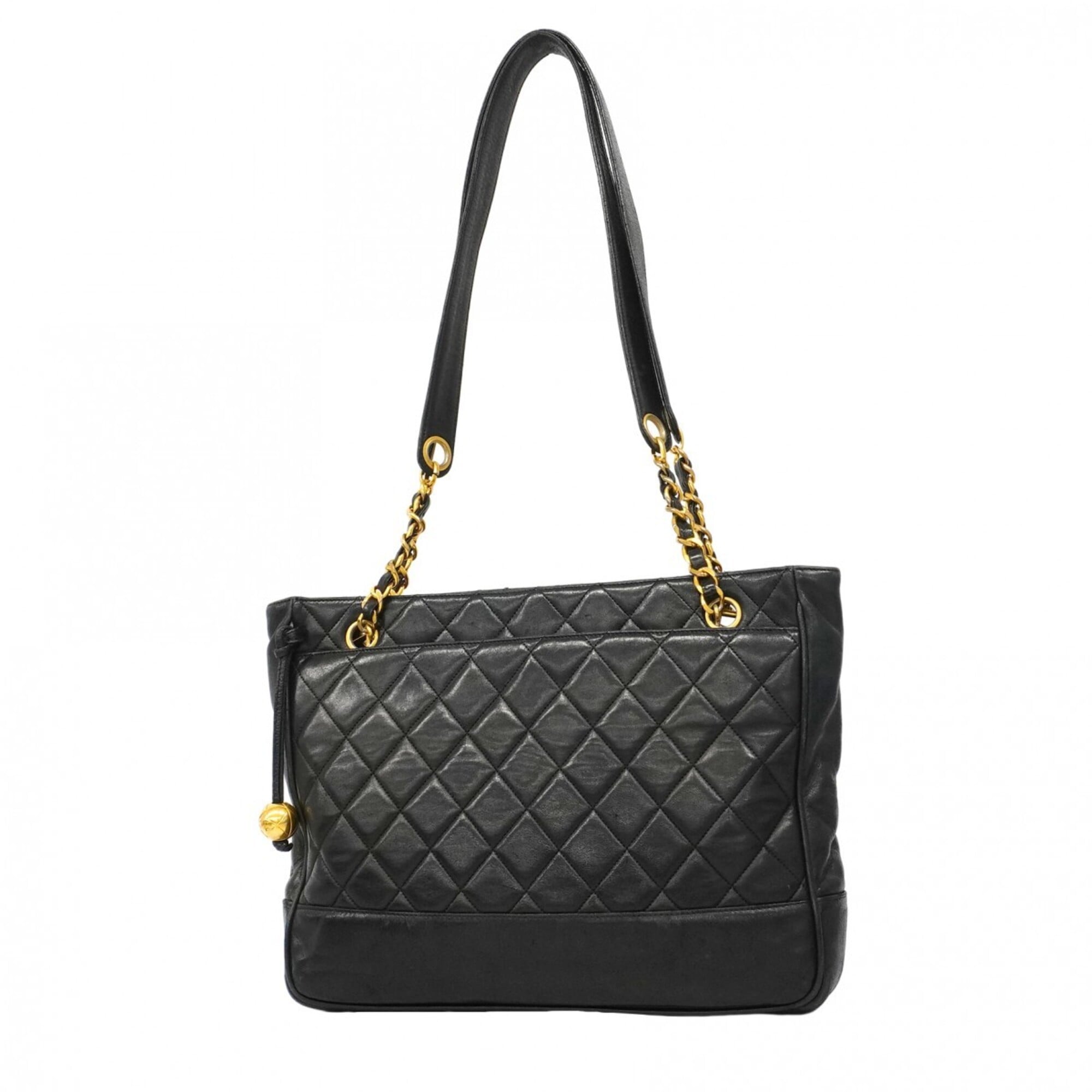 Chanel Black Leather Shoulder Bag (Pre-Owned)