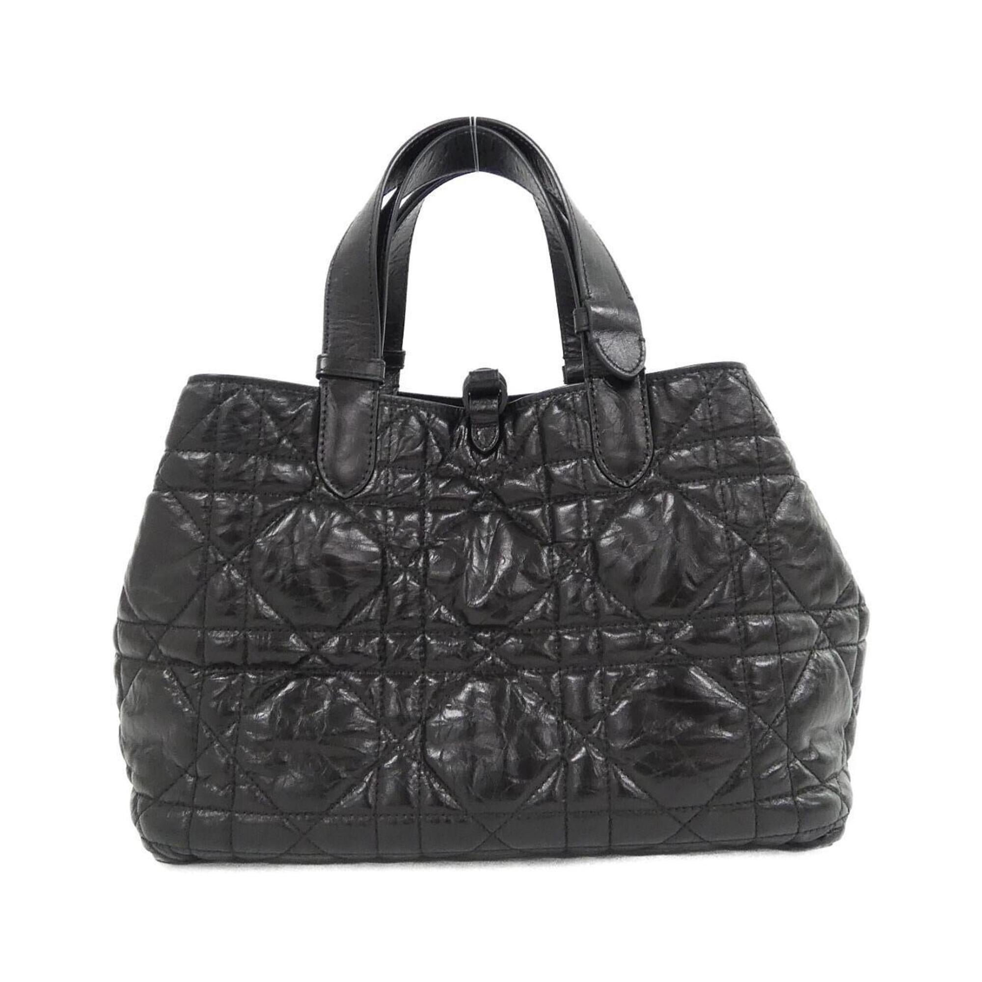 Christian Dior Black Leather Handbag Pouch (Pre-Owned)