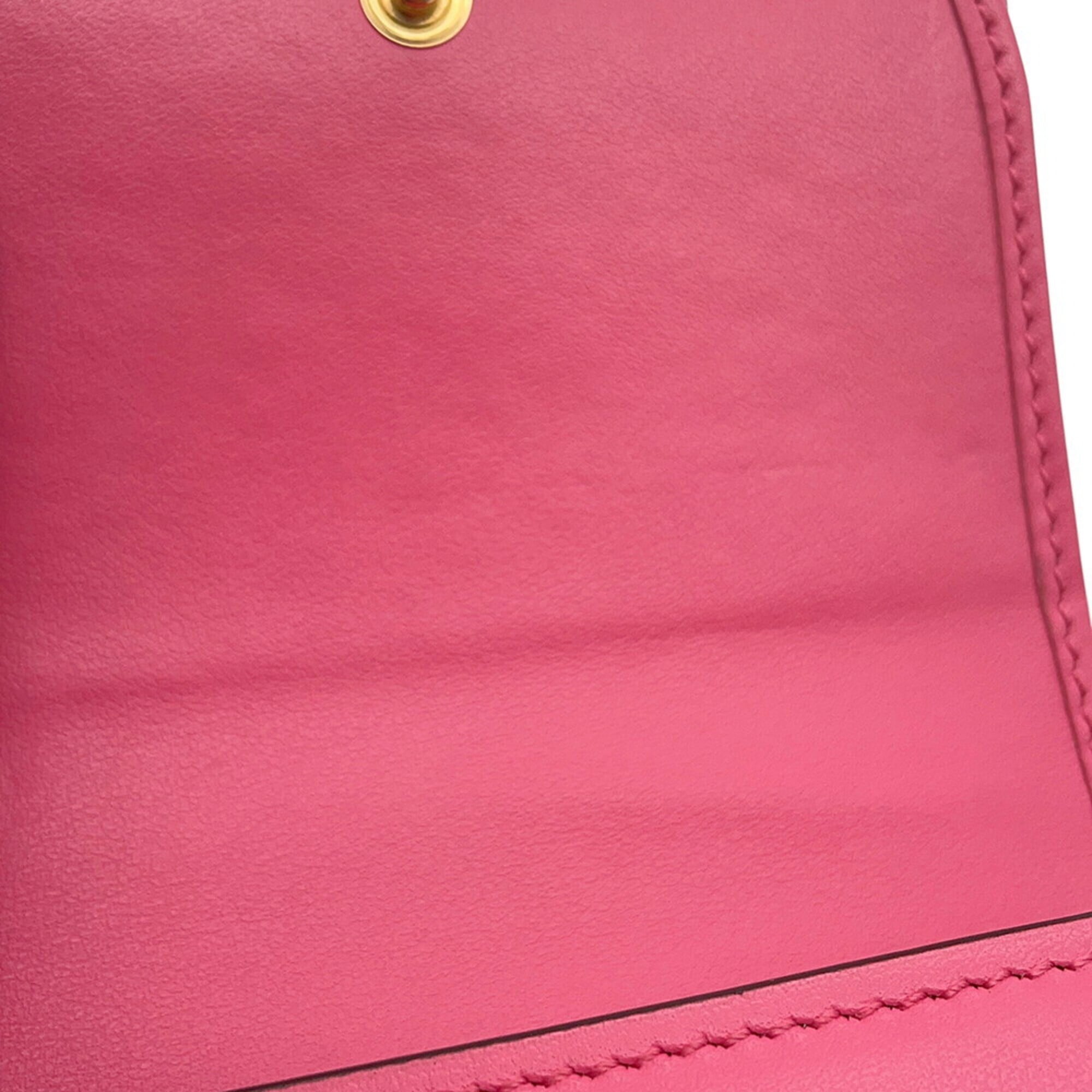 Gucci Pink Leather Wallet (Bi-Fold) (Pre-Owned)