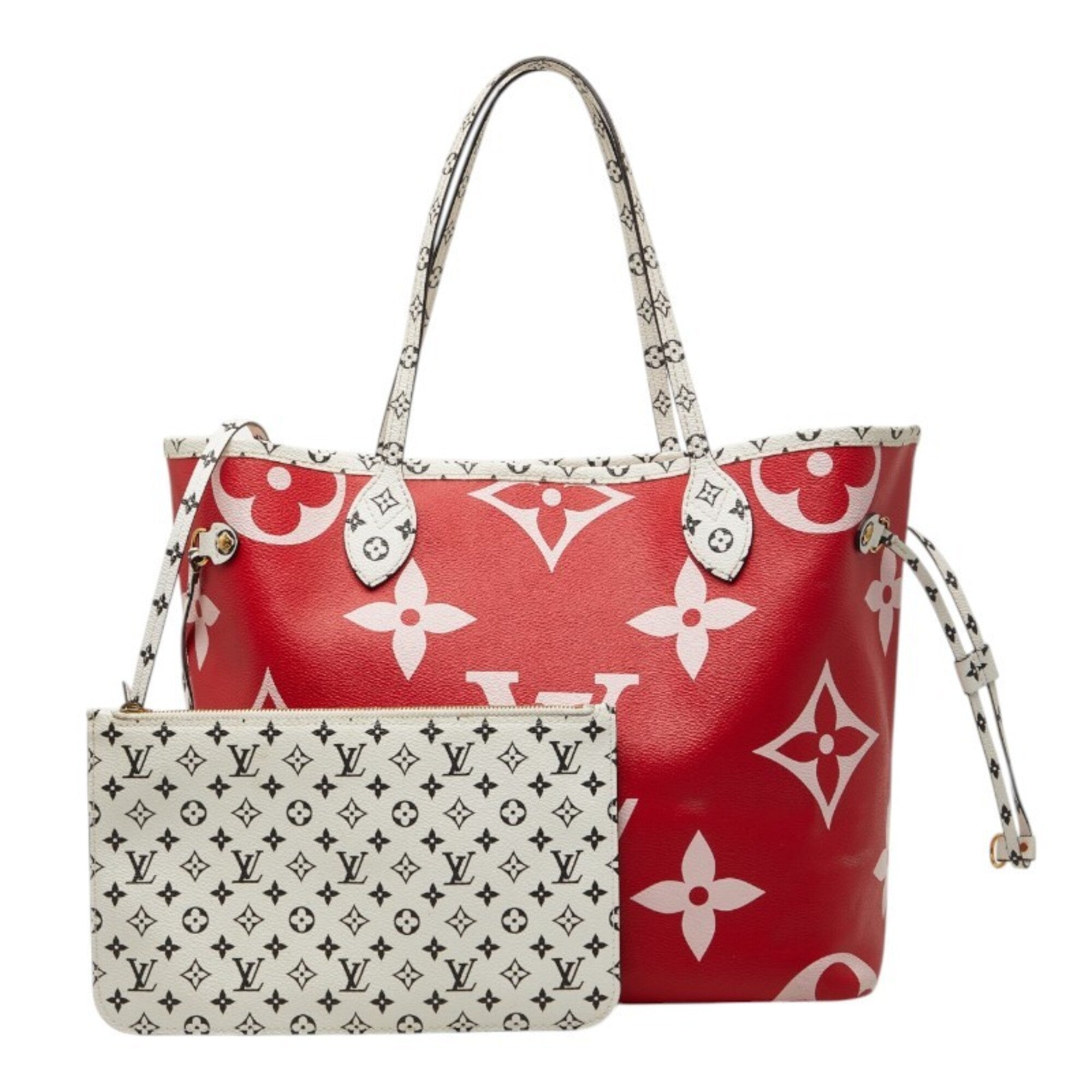 Louis Vuitton Multi-Color Red Color Rouge Pvc Leather Shoulder Bag Tote Bag (Pre-Owned)