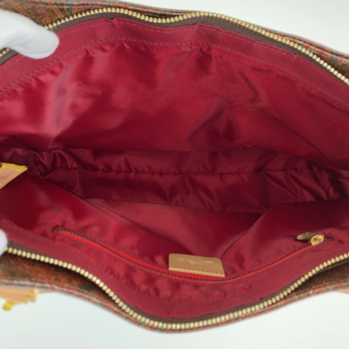 Etro Brown Pvc Handbag Tote Bag (Pre-Owned)