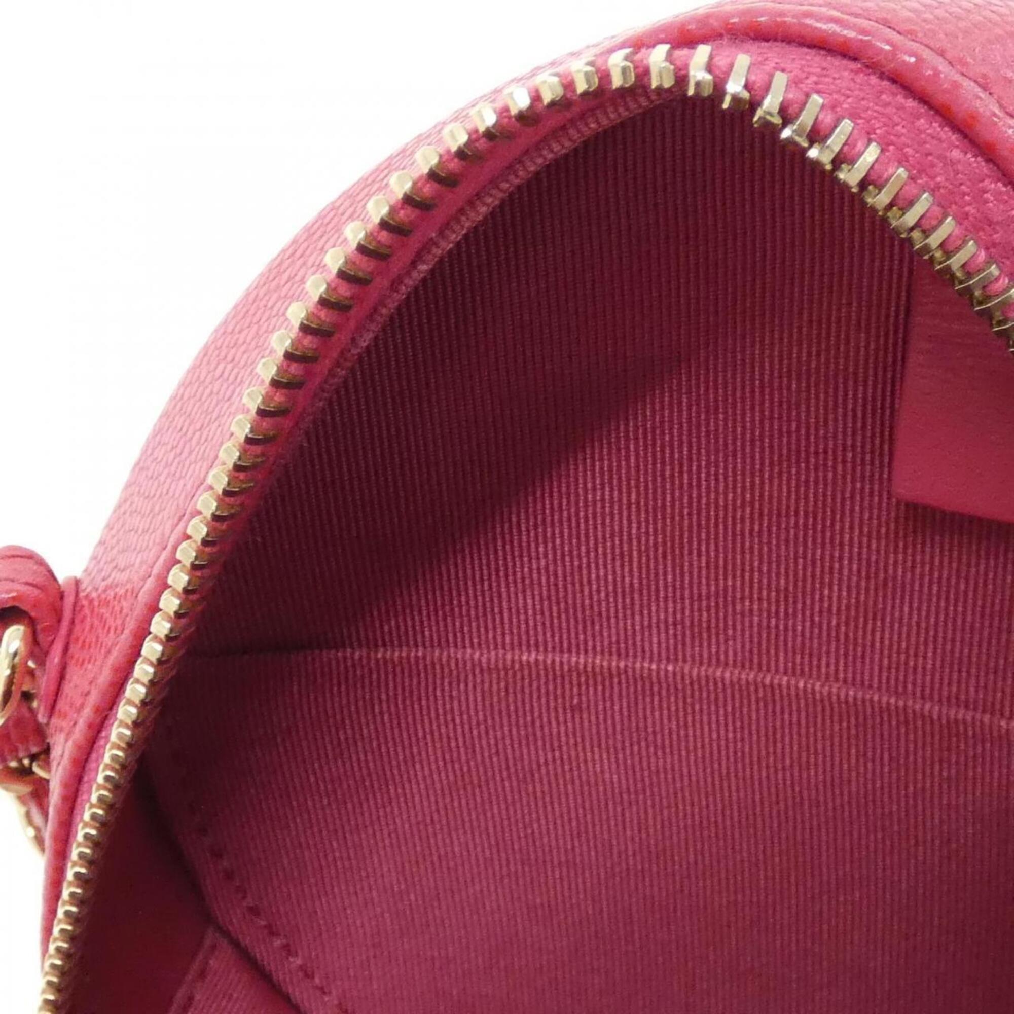 Chanel Pink Grained Calfskin Shoulder Bag (Pre-Owned)