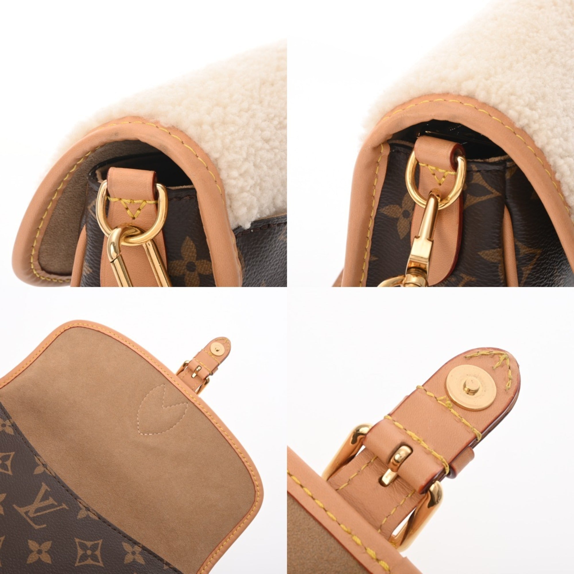 Louis Vuitton Brown Monogram Canvas Shoulder Bag (Pre-Owned)