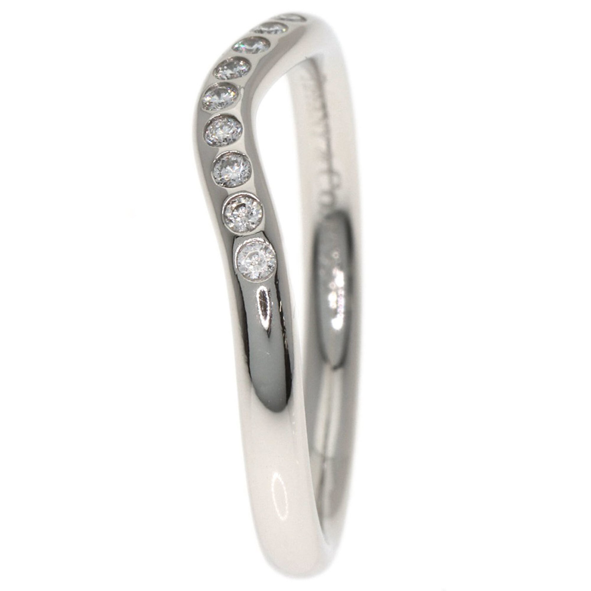 Tiffany Platinum Platinum 950 Band Ring (Pre-Owned)