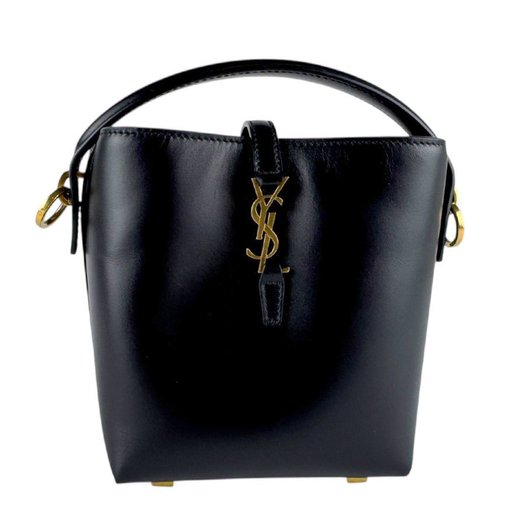 Saint Laurent Black Leather Shoulder Bag (Pre-Owned)