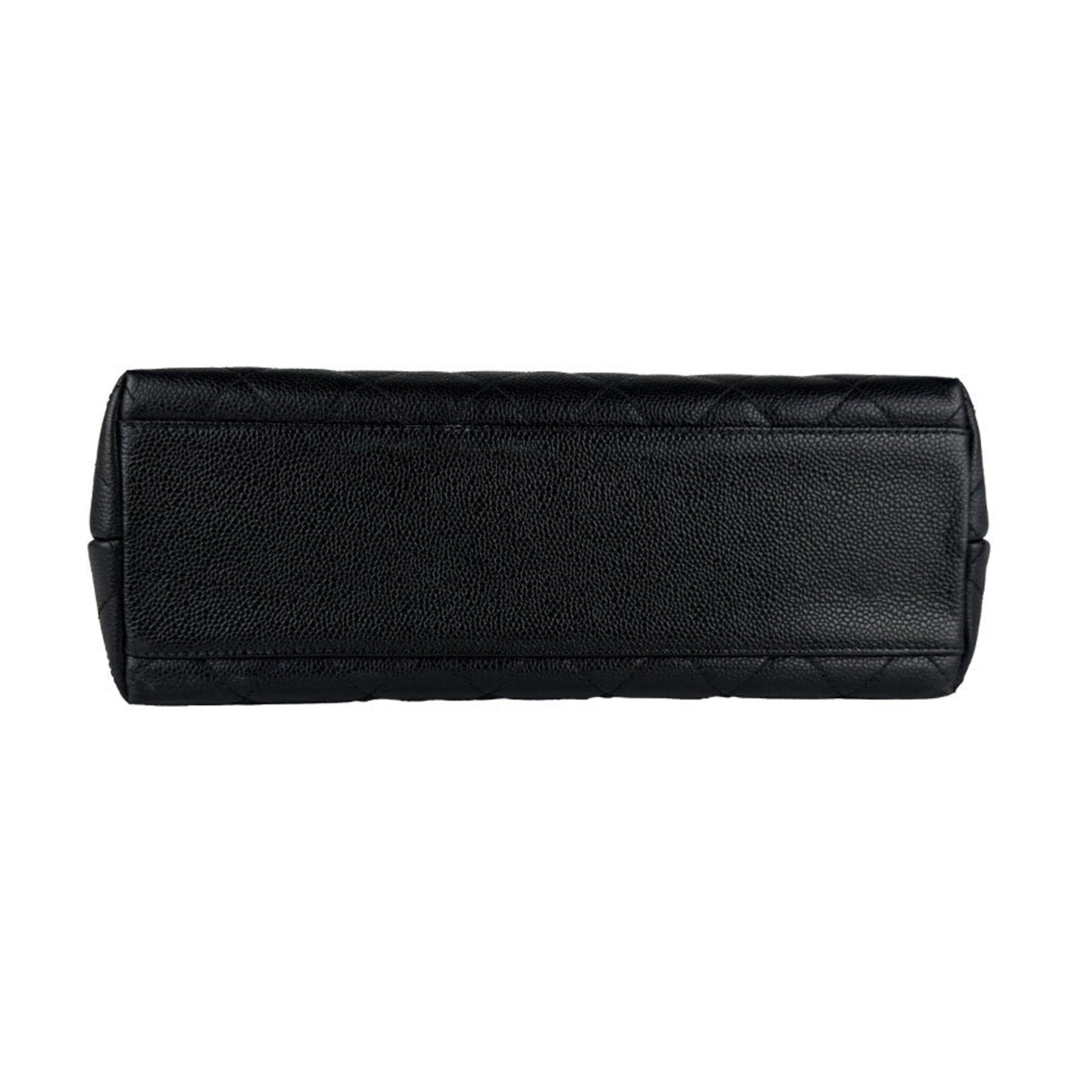 Chanel Black Grained Calfskin Handbag (Pre-Owned)