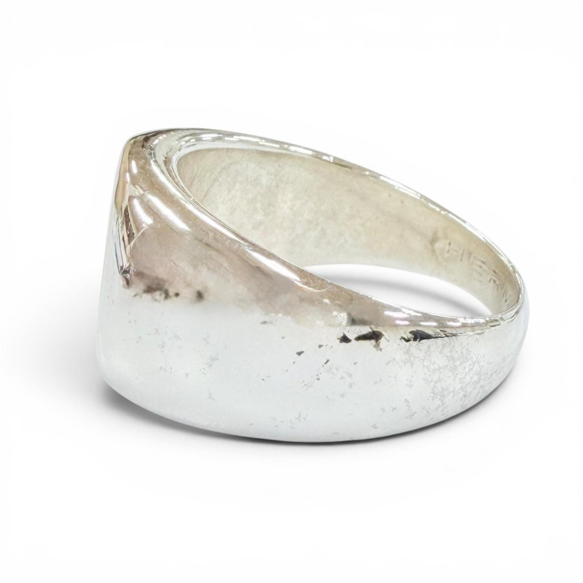 Hermes Gold Silver Gold (18K) Silver 925 Band Ring (Pre-Owned)