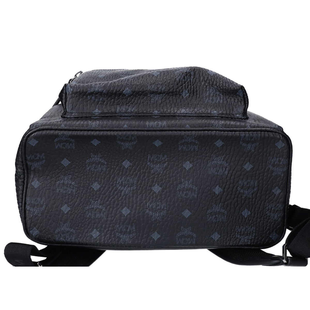 Mcm Black Leather Backpack (Pre-Owned)
