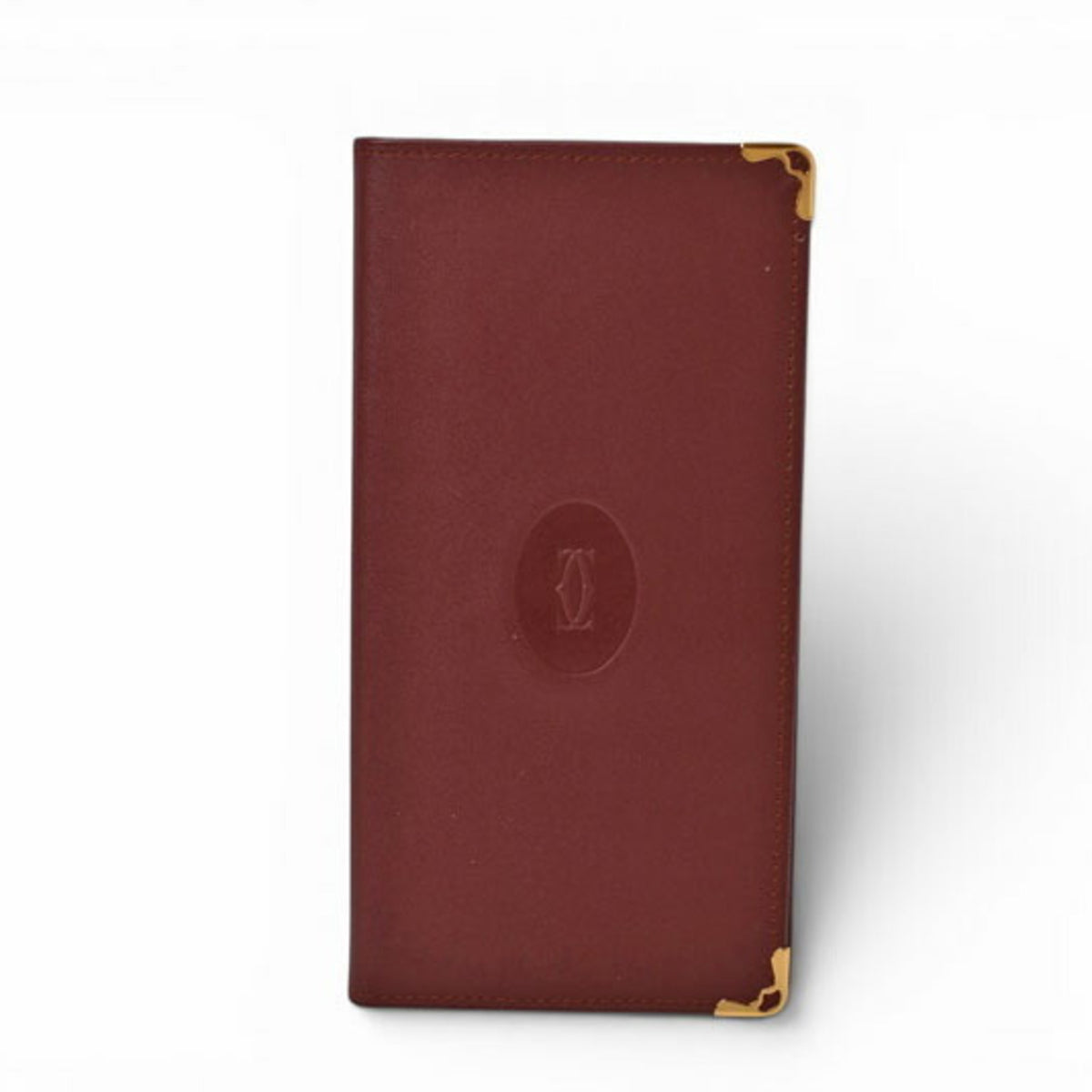 Cartier Must Bordeaux Leather Long Wallet (Bi-Fold) (Pre-Owned)
