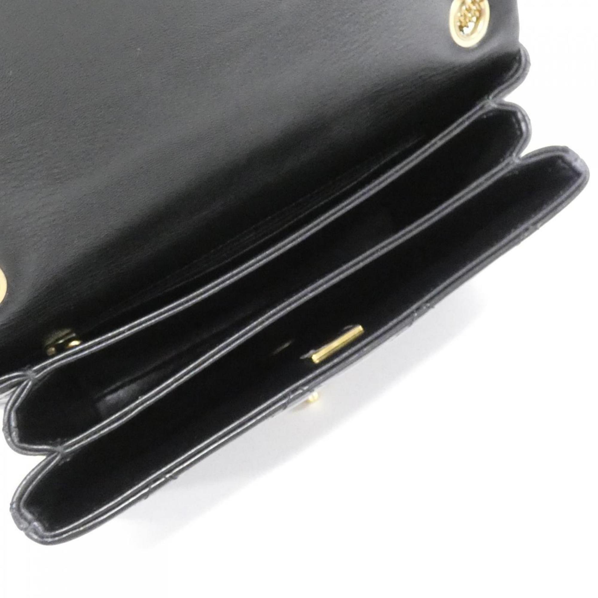 Chanel Black Leather Shoulder Bag (Pre-Owned)