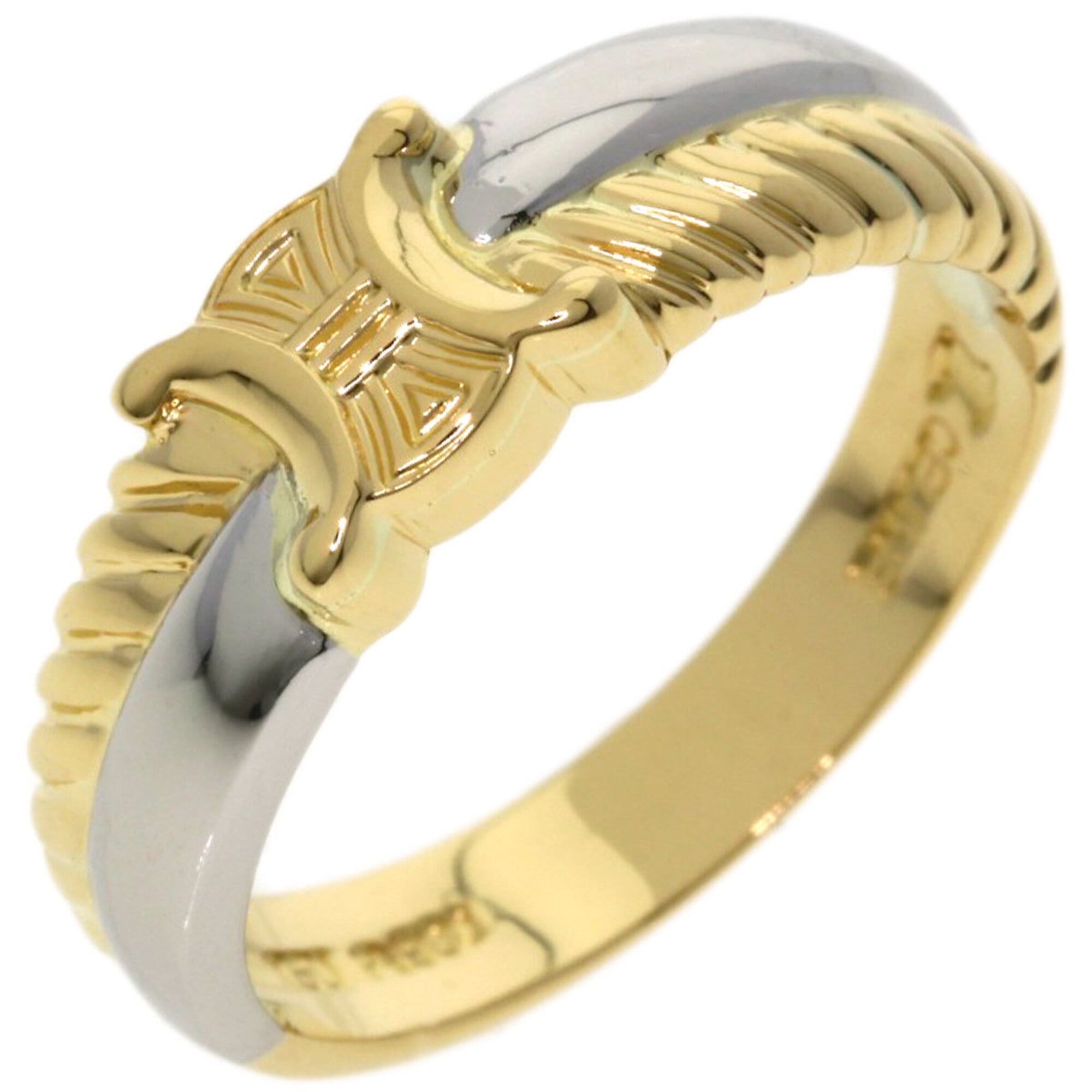 Celine Yellow Gold (18K) Platinum 900 Band Ring (Pre-Owned)