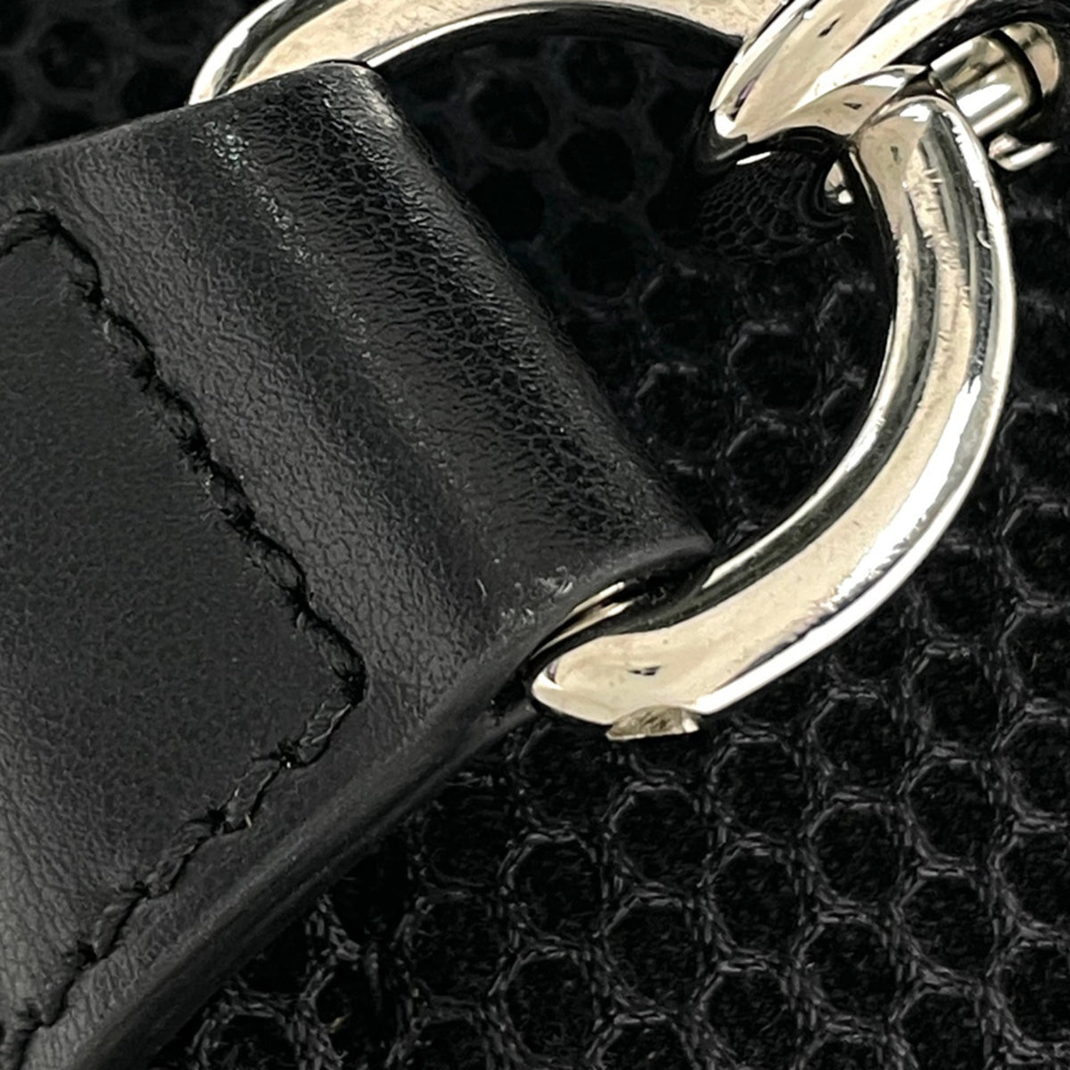 Gucci Sherry Line Black Gg Supreme Leather Shoulder Bag (Pre-Owned)