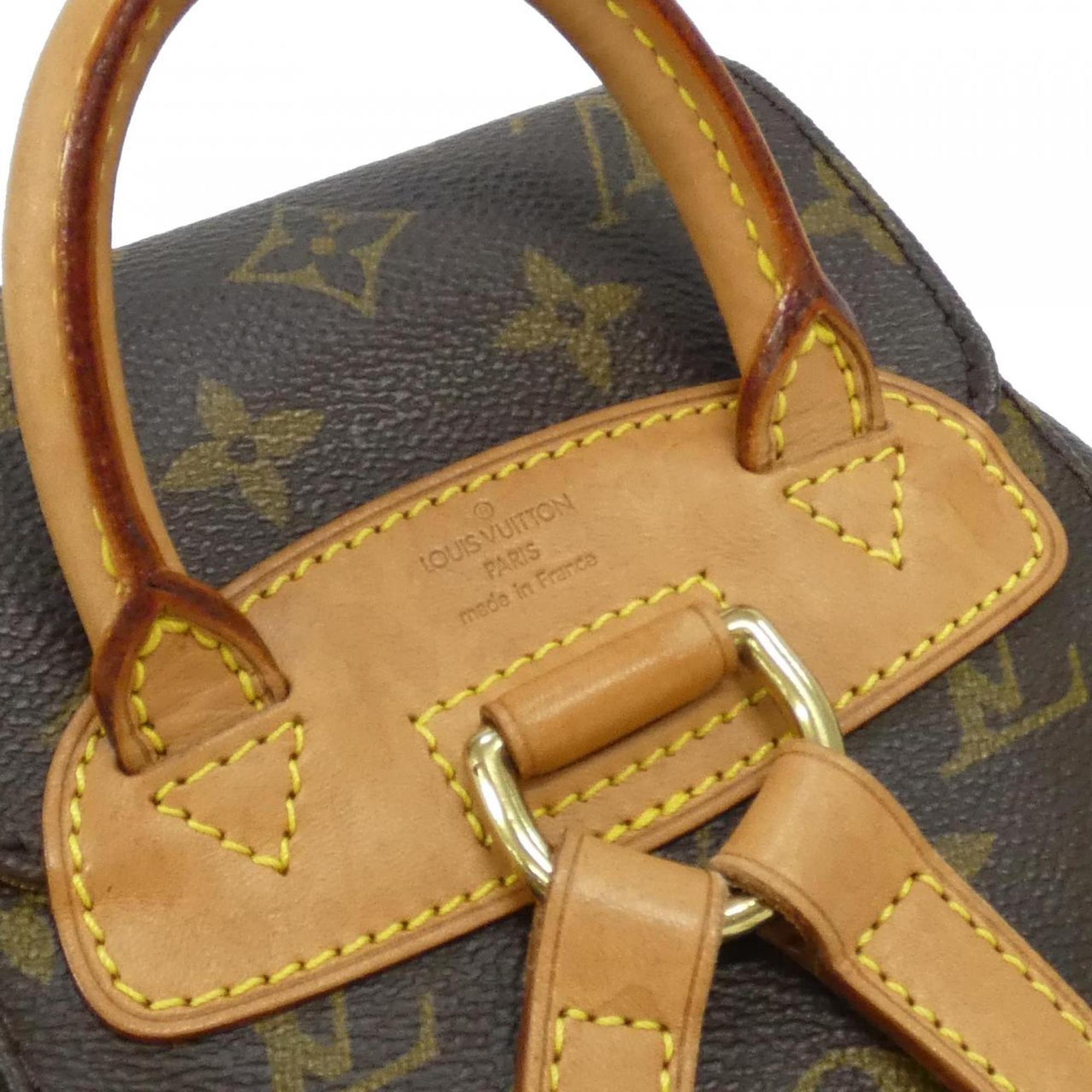 Louis Vuitton Marron Coated Canvas Backpack (Pre-Owned)