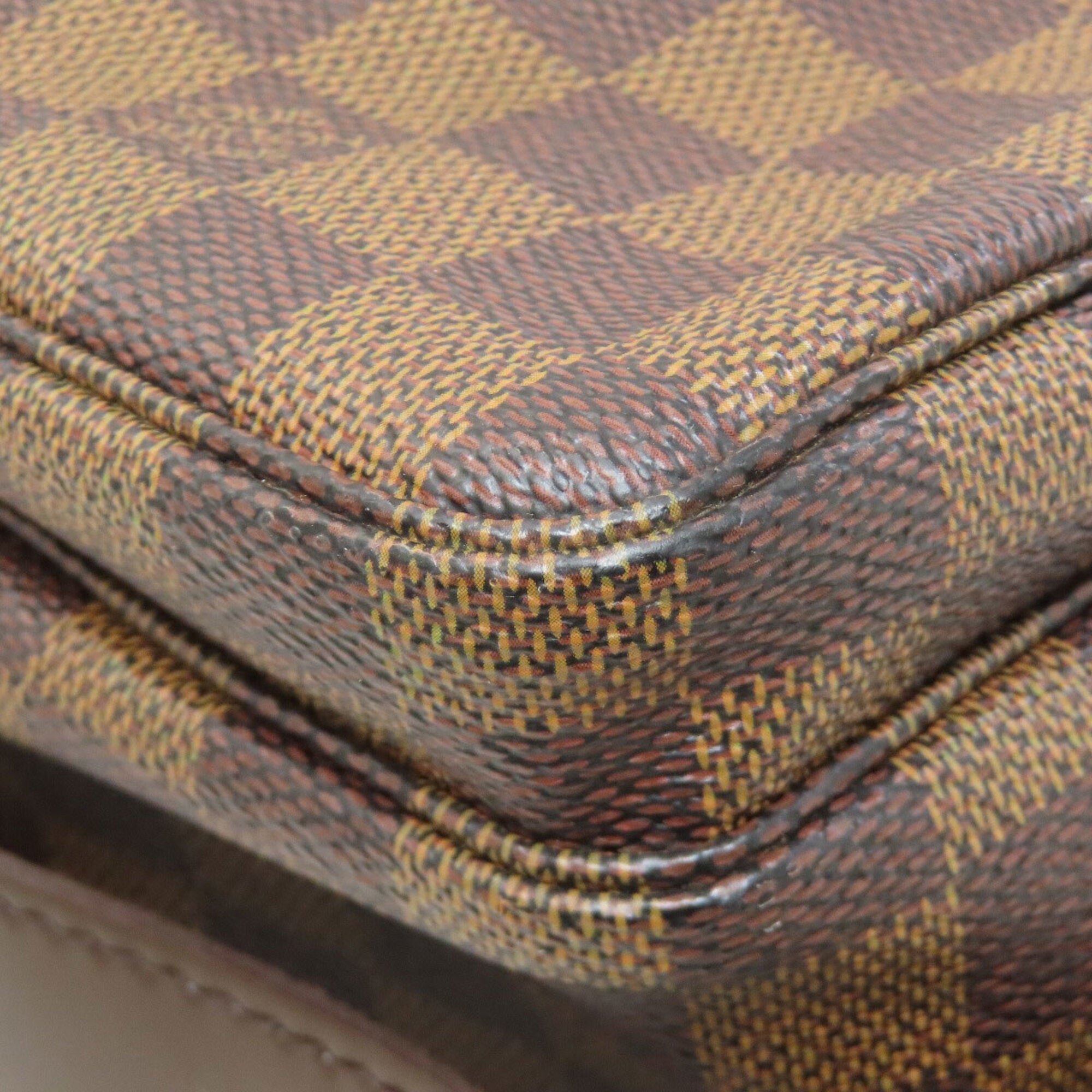 Louis Vuitton Brown Damier Canvas Ebene Damier Canvas Shoulder Bag (Pre-Owned)