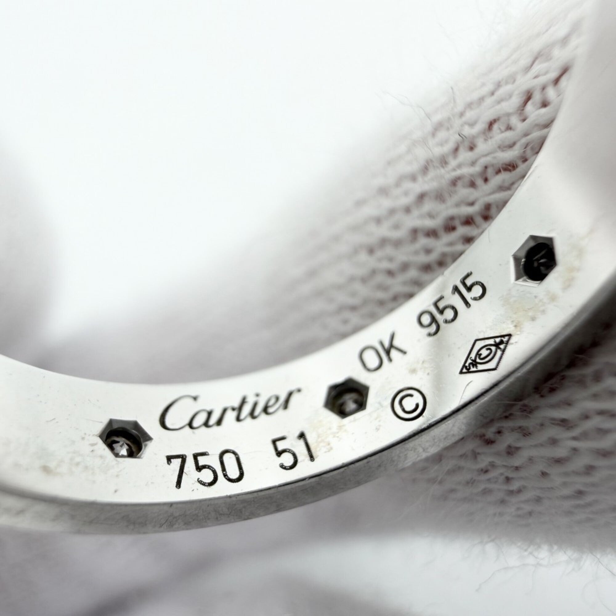 Cartier White Gold (18K) Band Ring (Pre-Owned)