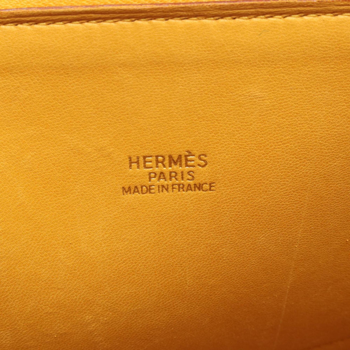 Hermes Yellow Courchevel Leather Handbag (Pre-Owned)