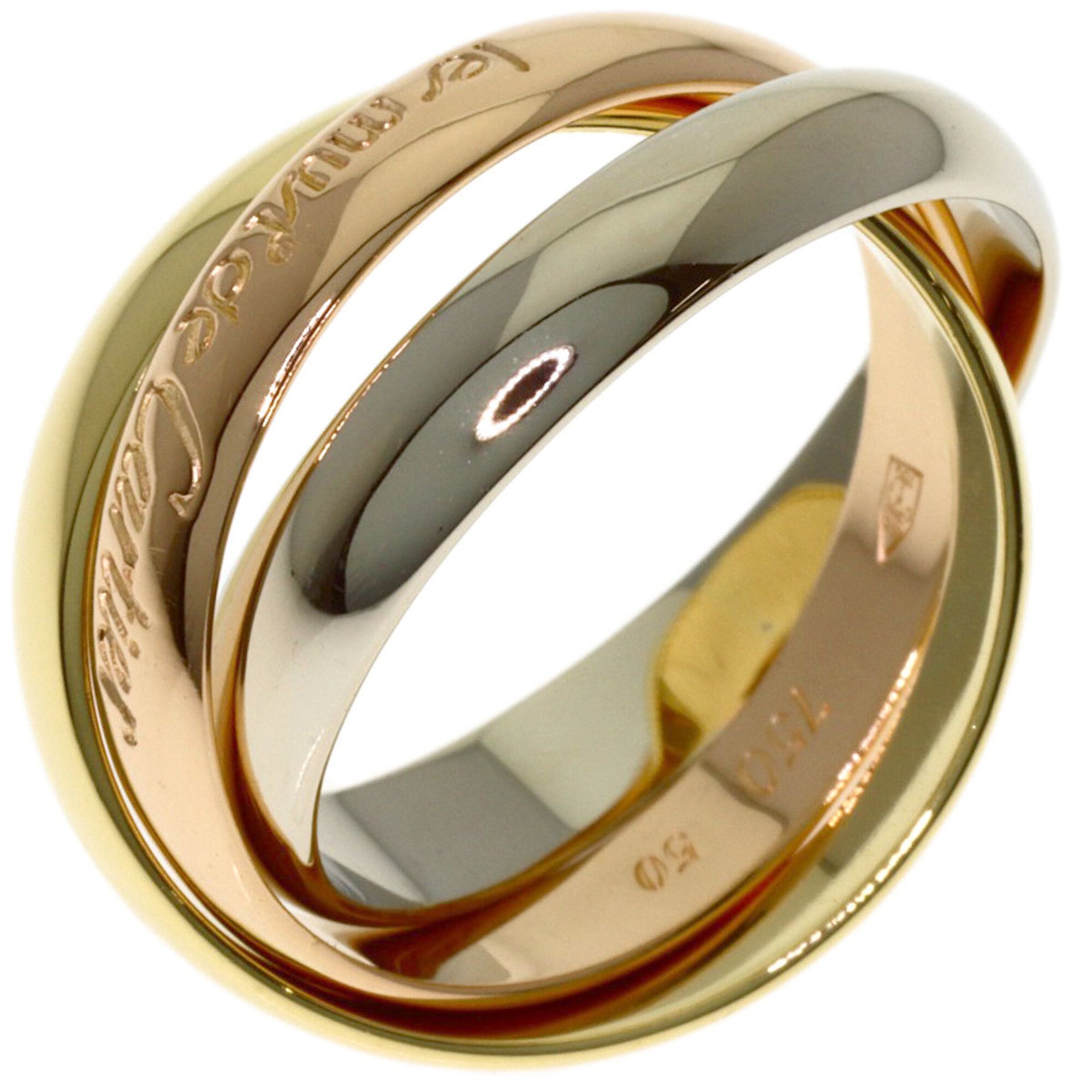 Cartier Yellow Gold (18K) Pink Gold (18K) White Gold (18K) Band Ring (Pre-Owned)