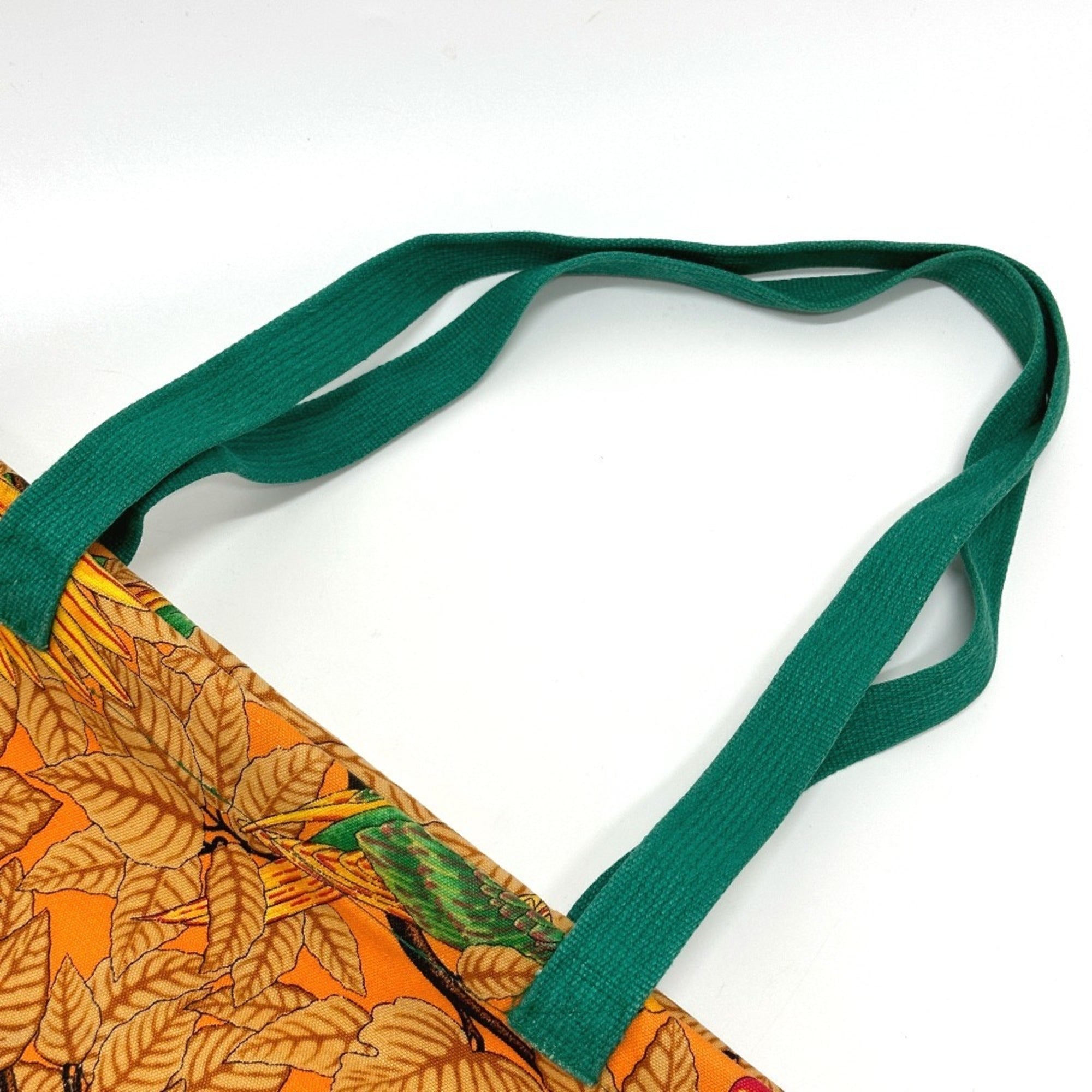 Hermes Orange Canvas Tote Bag (Pre-Owned)