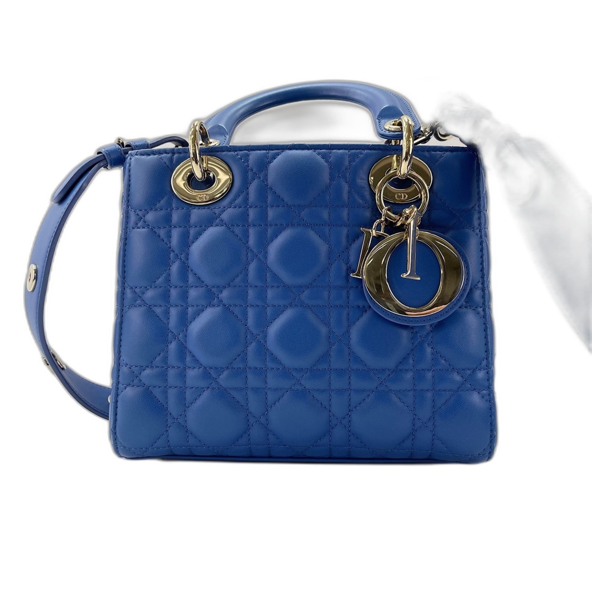 Christian Dior Blue Leather Handbag (Pre-Owned)