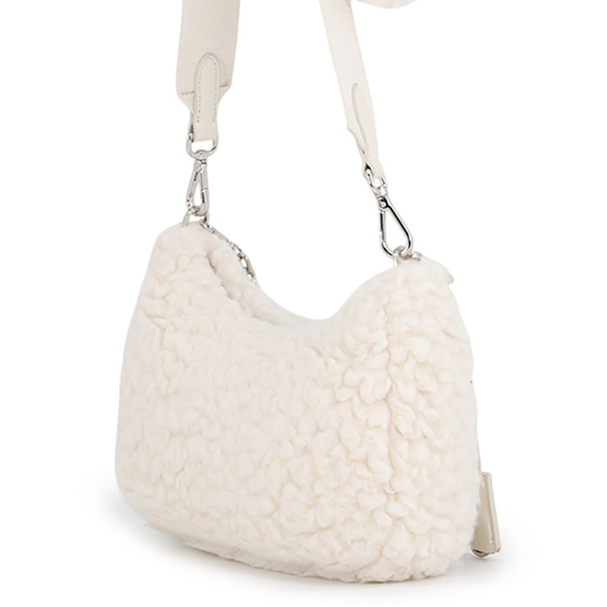 Prada White Wool Cashmere Shoulder Bag (Pre-Owned)