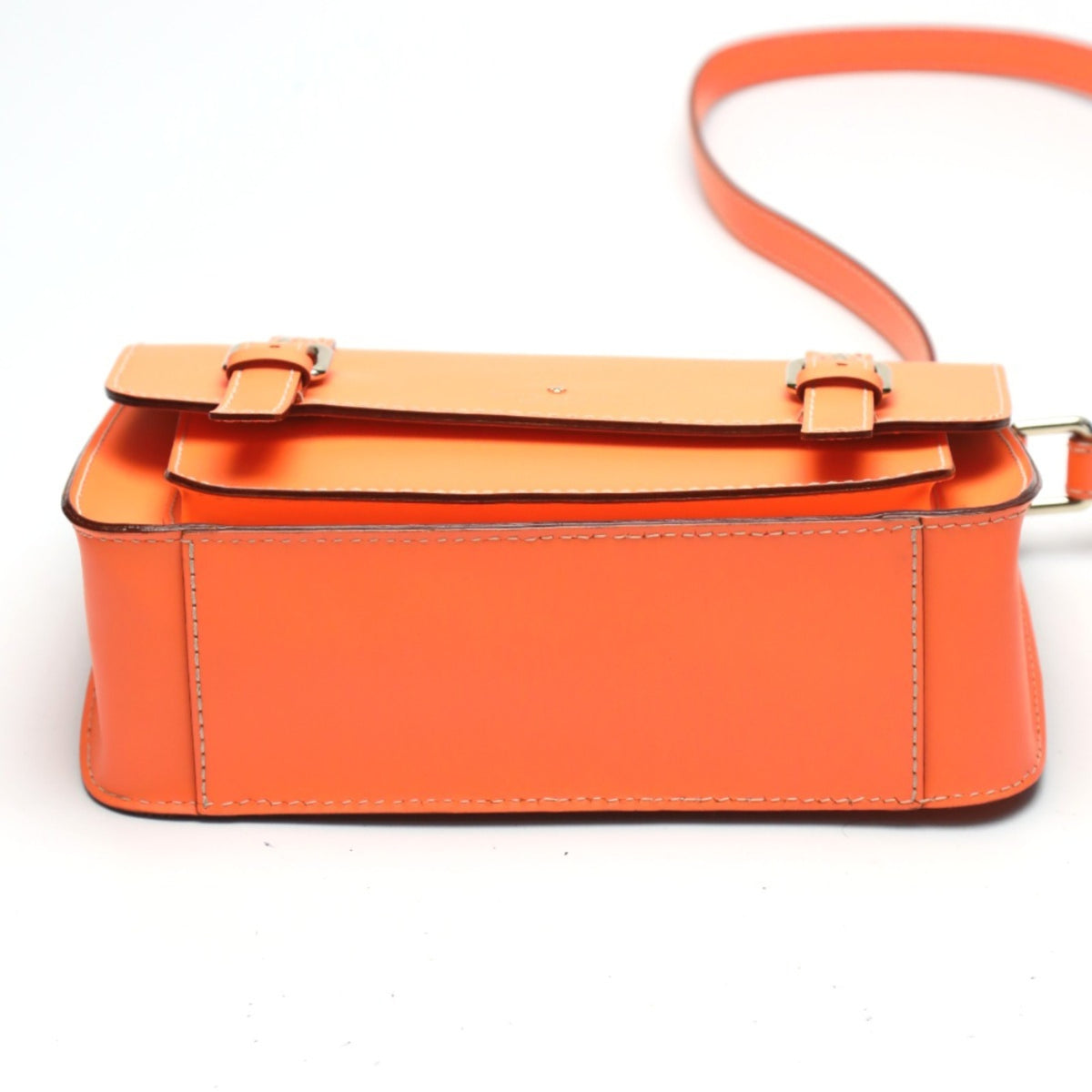 Kate Spade Orange Leather Pochette Shoulder Bag (Pre-Owned)